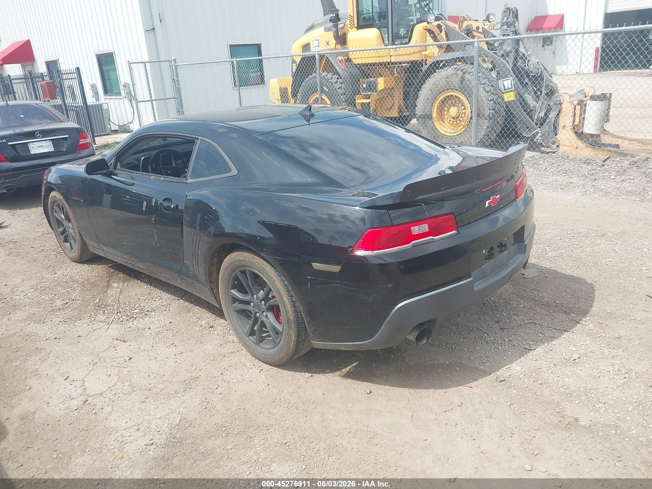 2015 Chevrolet Camaro 1lt Black vin: 2G1FD1E35F9247755