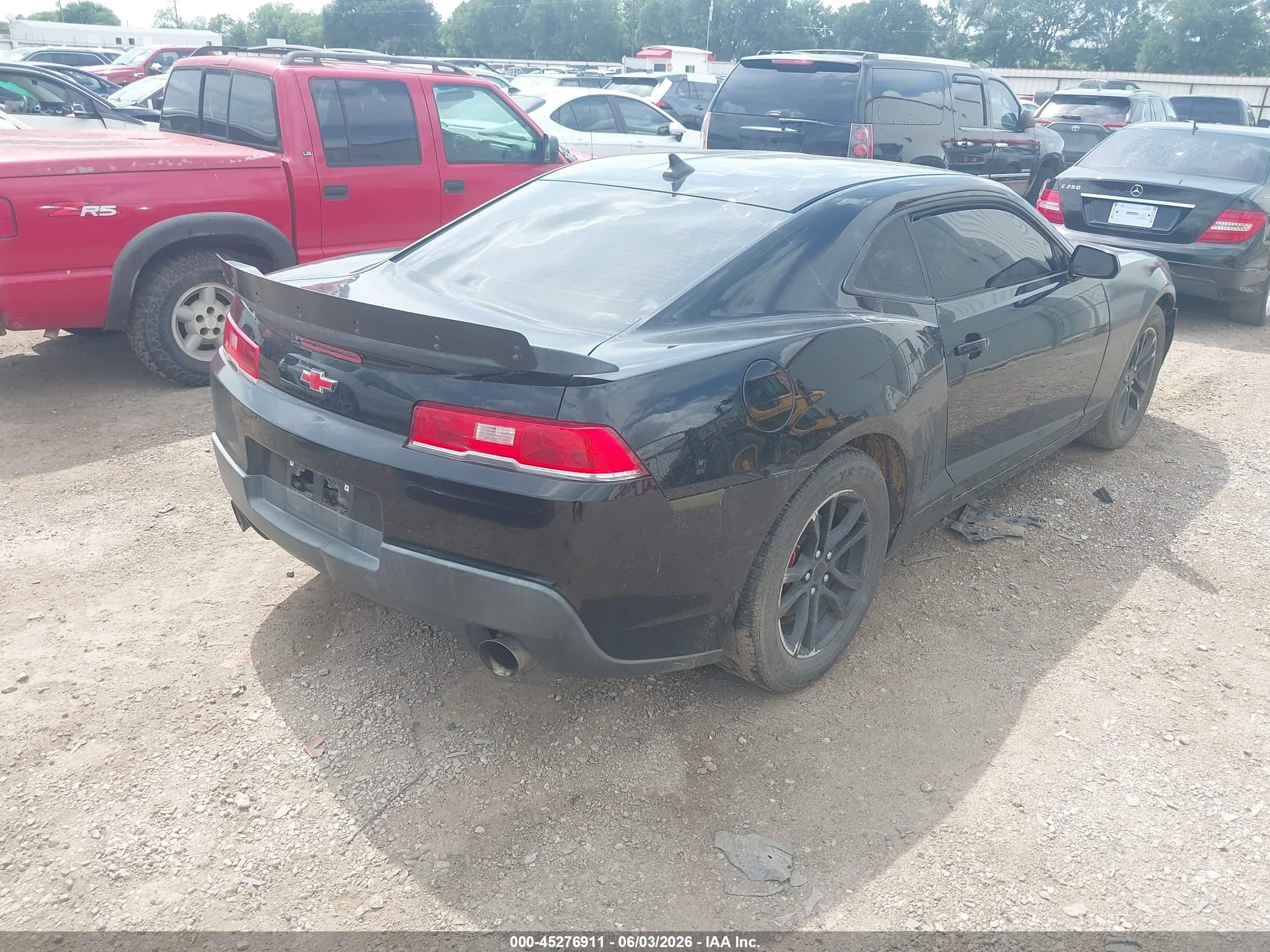 2015 Chevrolet Camaro 1lt Black vin: 2G1FD1E35F9247755