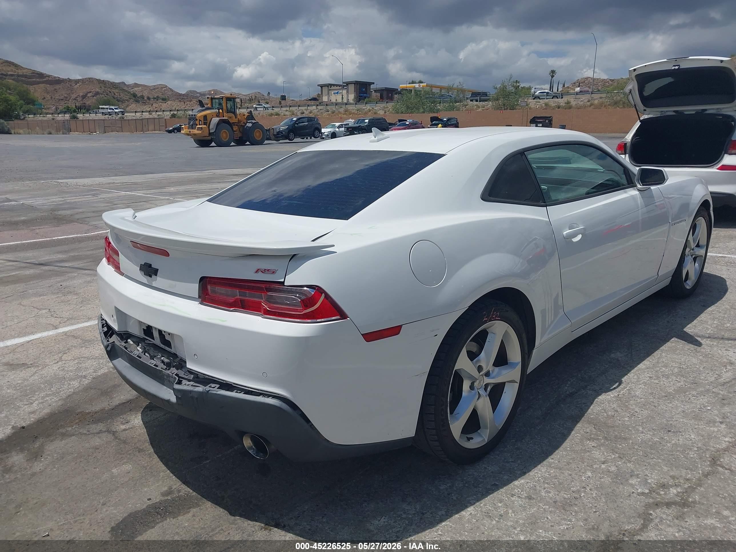2015 Chevrolet Camaro 1lt White vin: 2G1FD1E35F9249389
