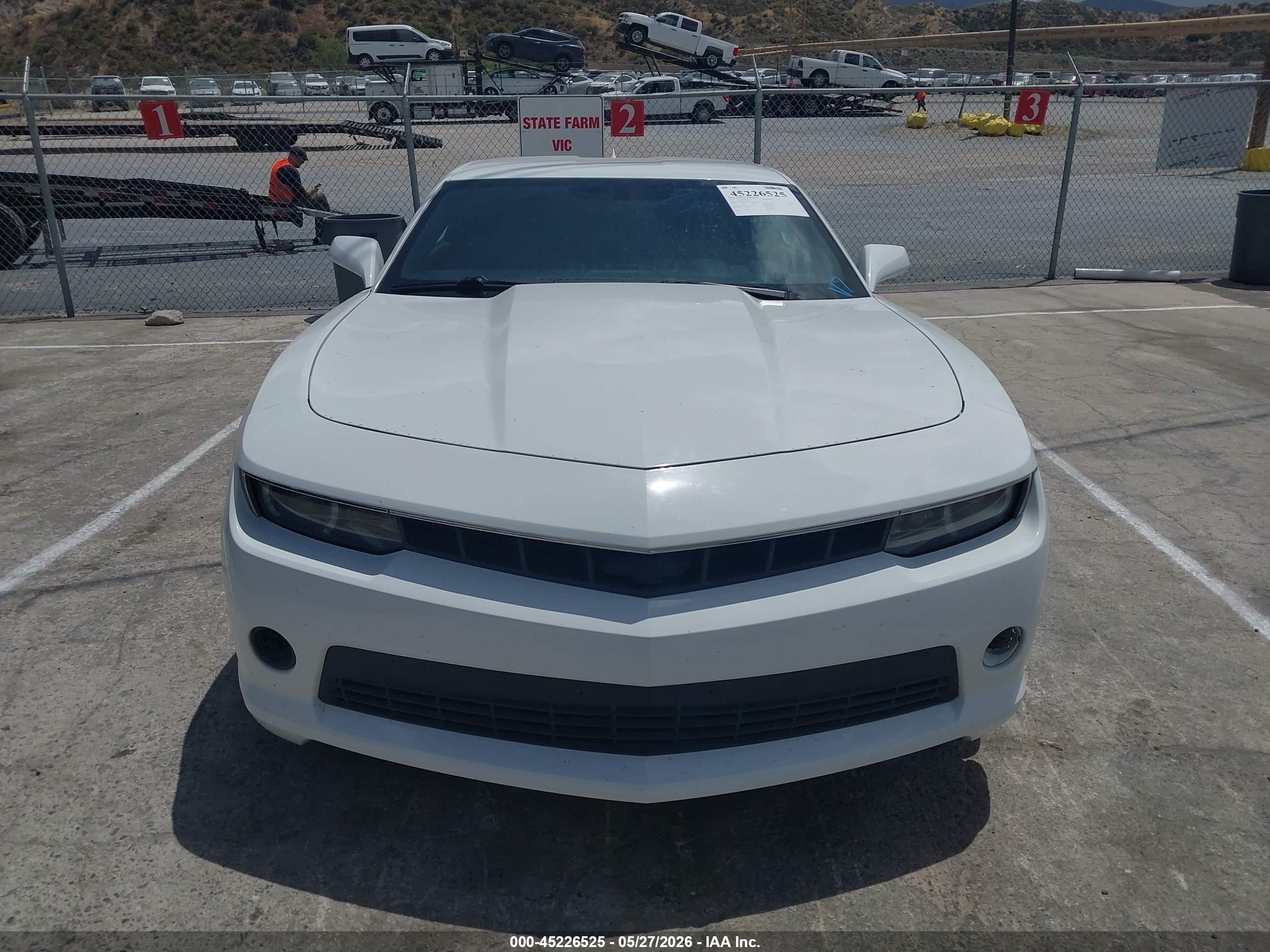 2015 Chevrolet Camaro 1lt White vin: 2G1FD1E35F9249389