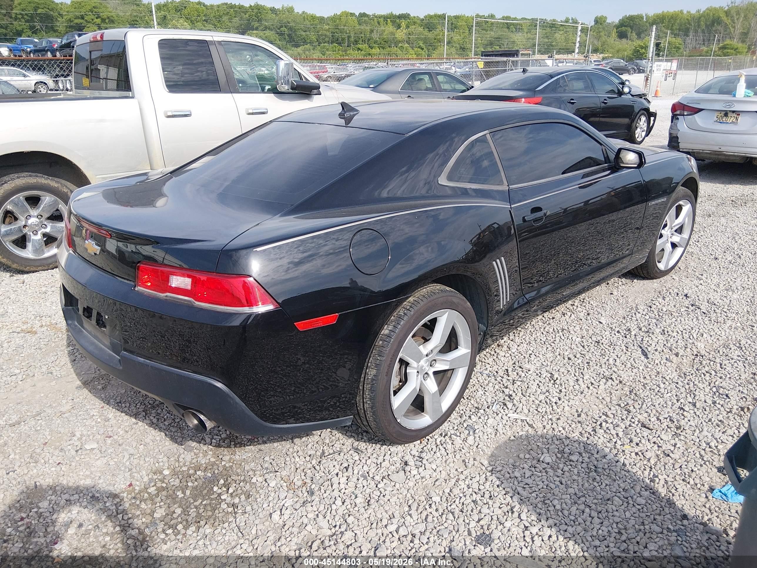 2015 Chevrolet Camaro 1lt Black vin: 2G1FD1E35F9307274