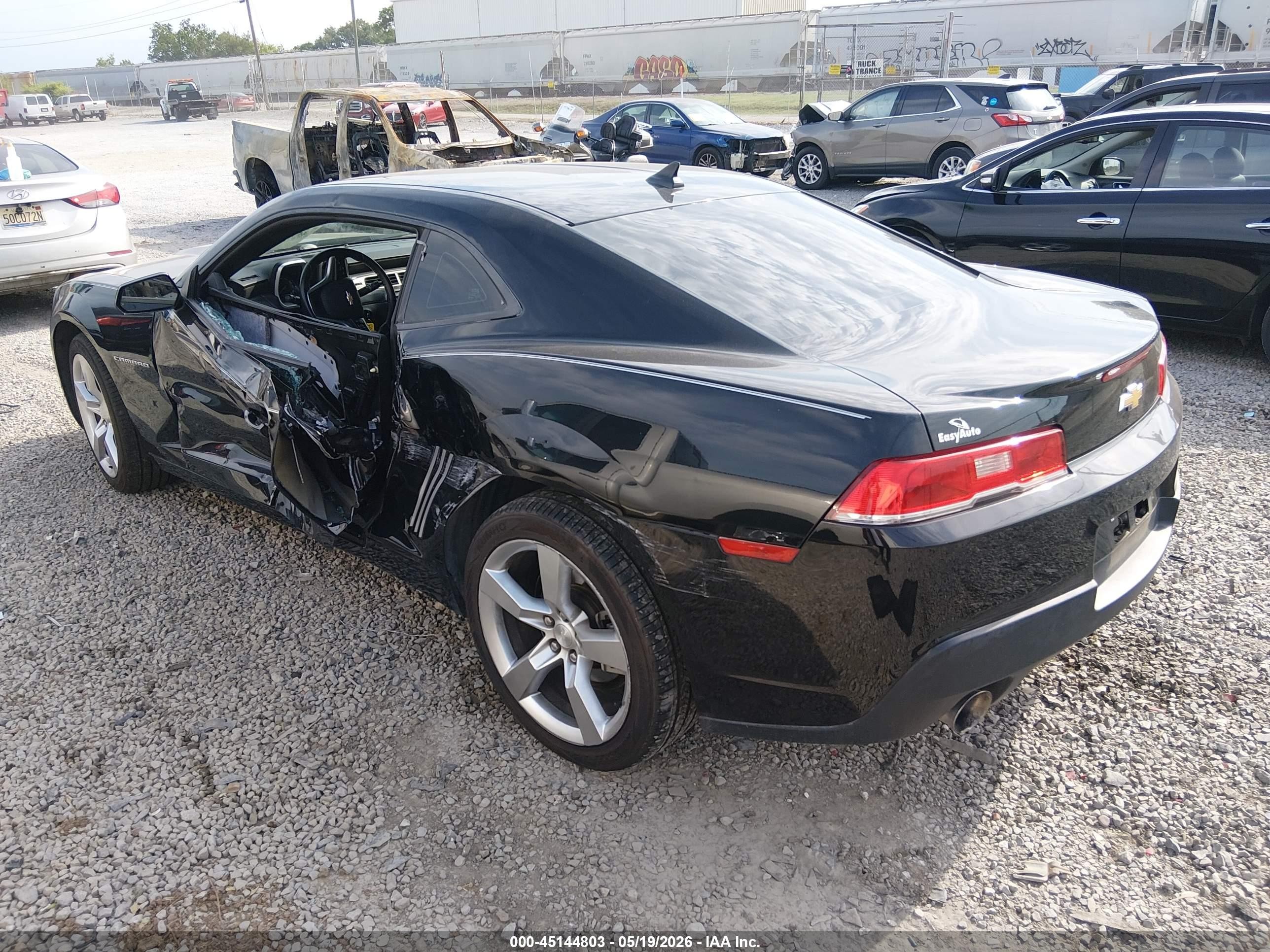 2015 Chevrolet Camaro 1lt Black vin: 2G1FD1E35F9307274