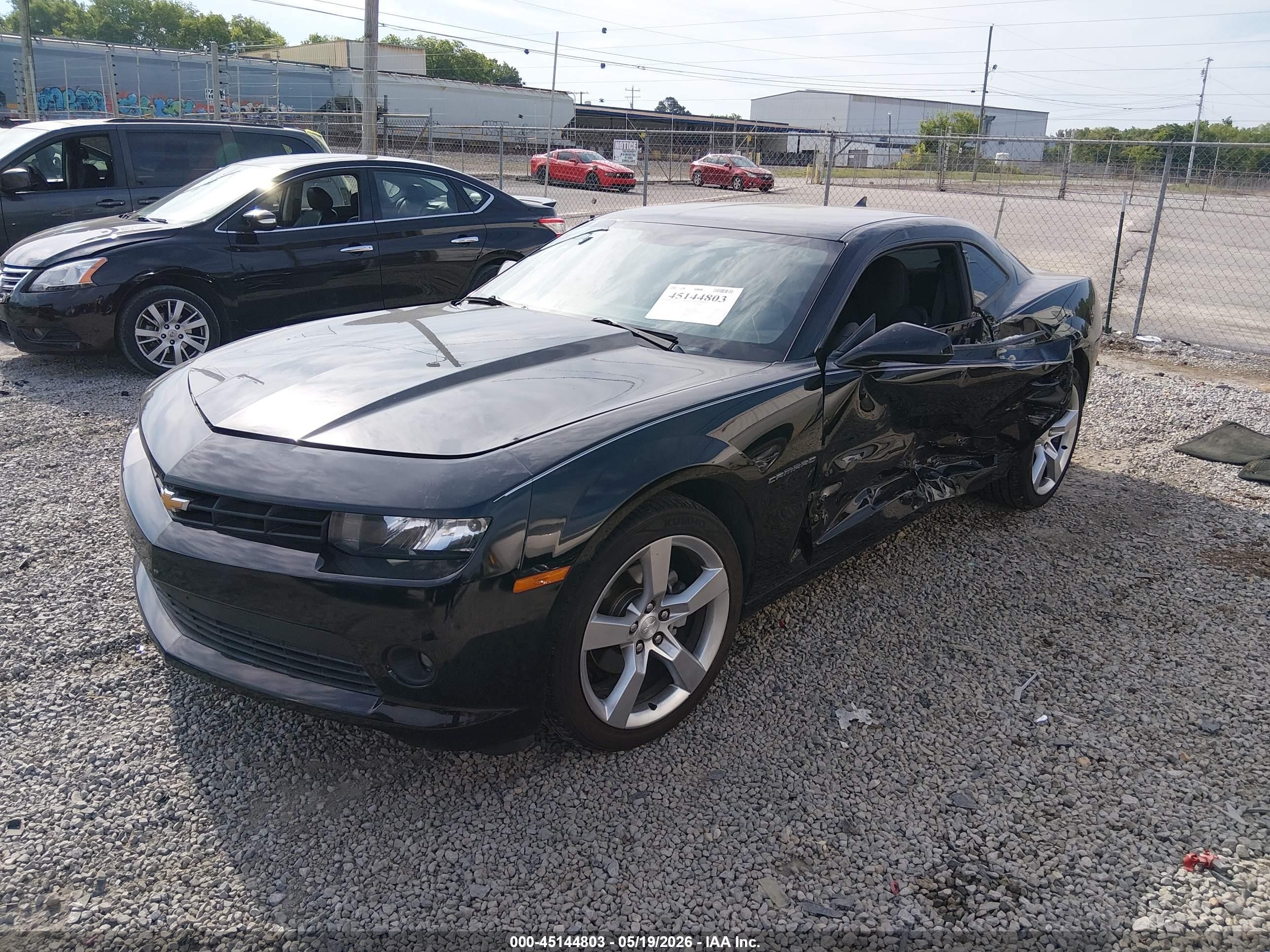 2015 Chevrolet Camaro 1lt Black vin: 2G1FD1E35F9307274