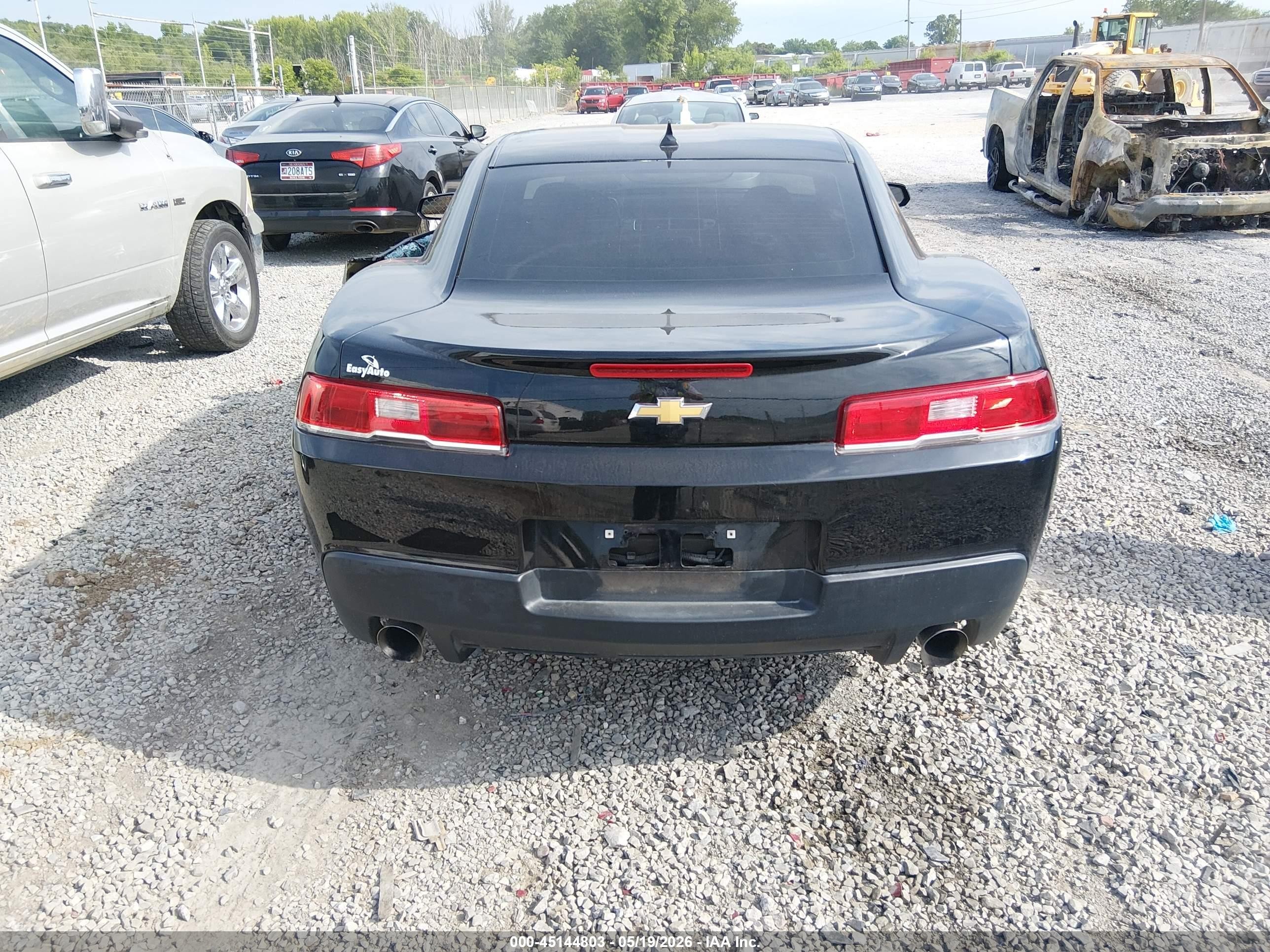 2015 Chevrolet Camaro 1lt Black vin: 2G1FD1E35F9307274