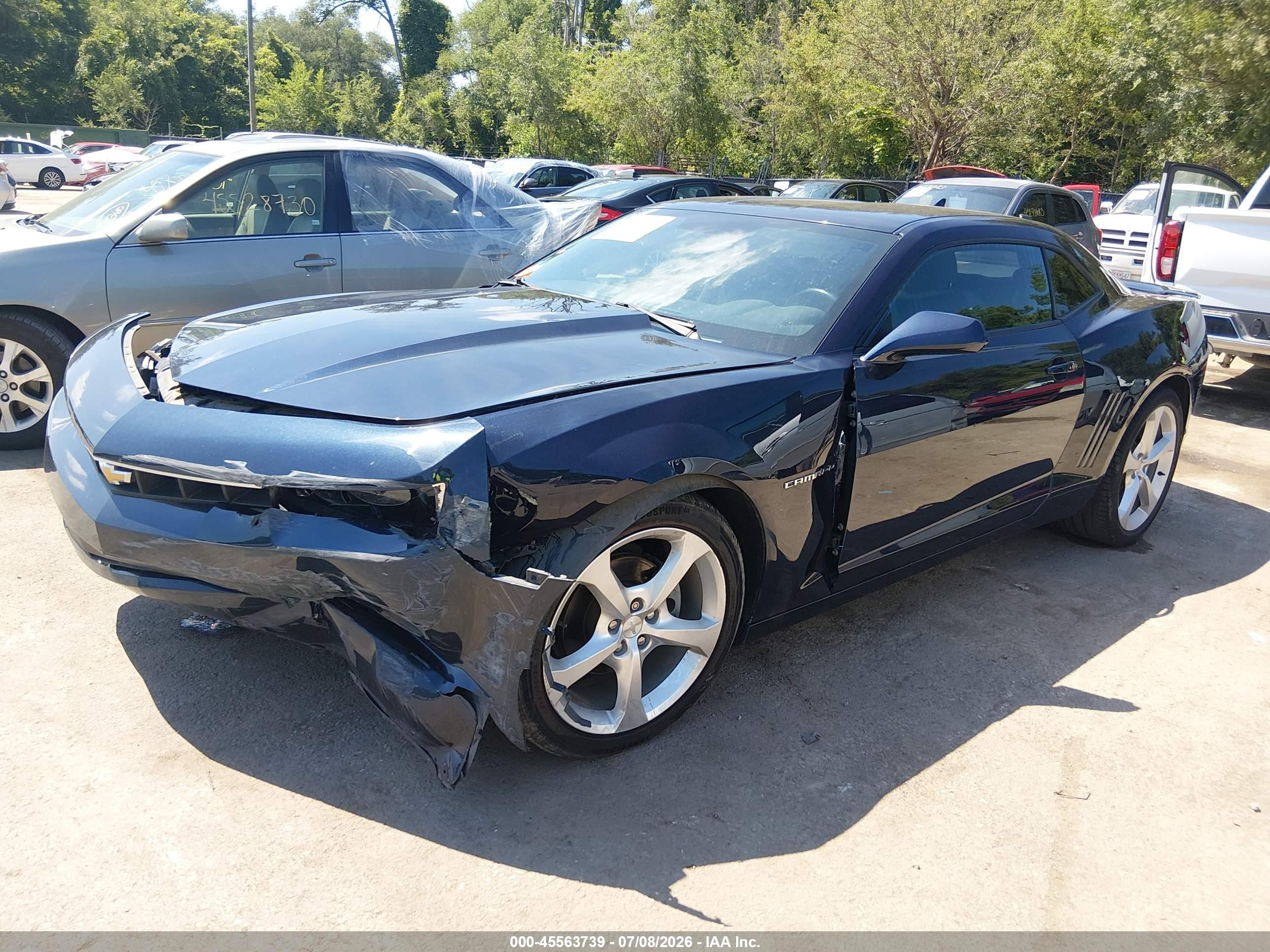2015 Chevrolet Camaro 1lt Dark Blue vin: 2G1FD1E35F9312068