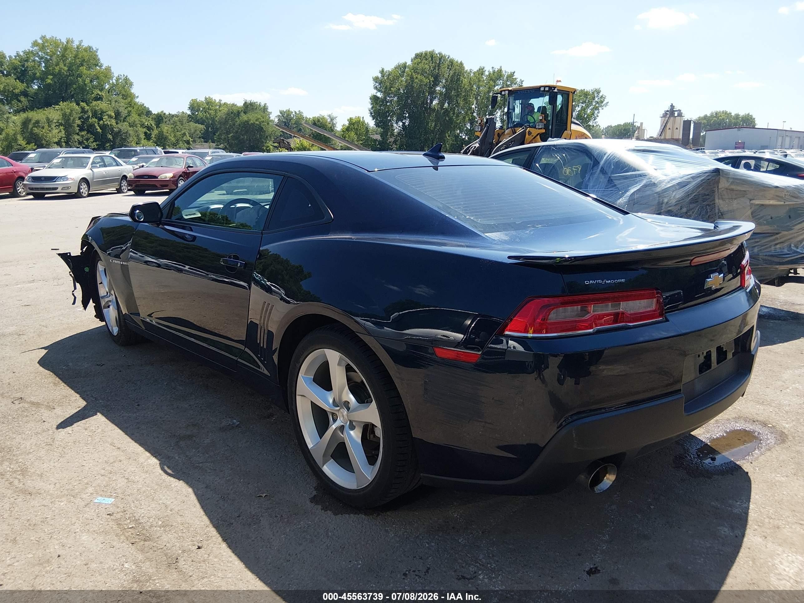 2015 Chevrolet Camaro 1lt Dark Blue vin: 2G1FD1E35F9312068