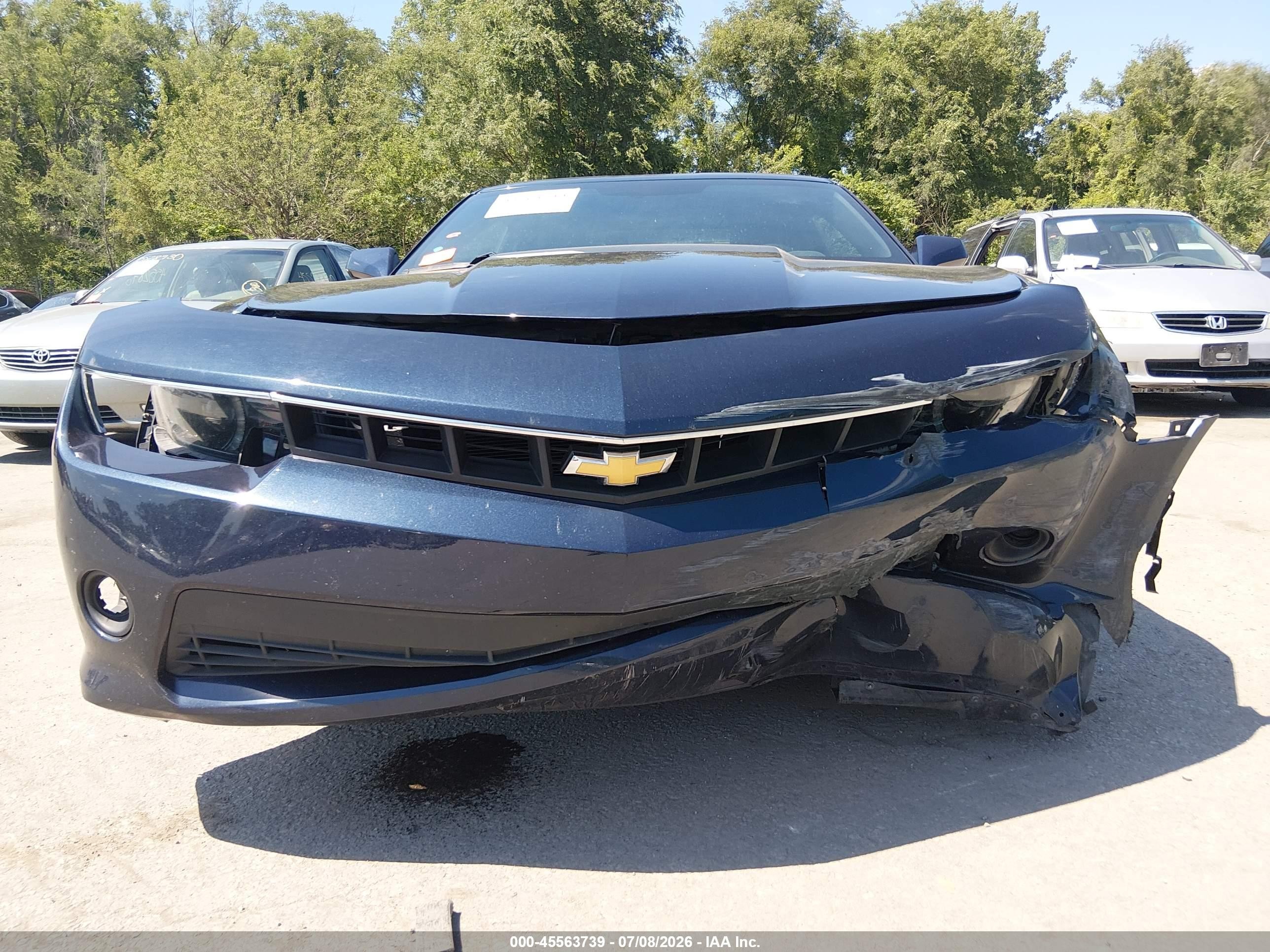 2015 Chevrolet Camaro 1lt Dark Blue vin: 2G1FD1E35F9312068
