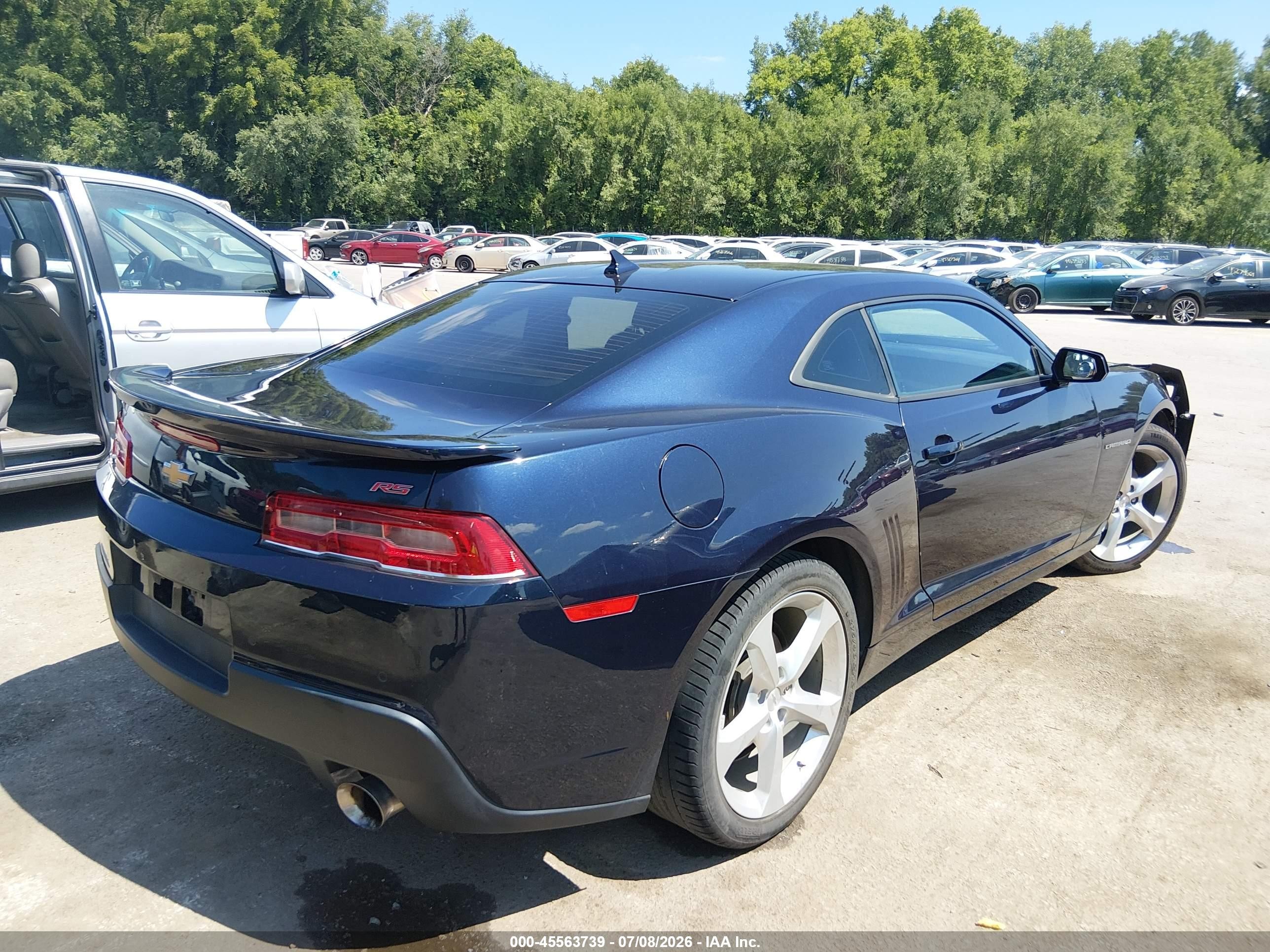 2015 Chevrolet Camaro 1lt Dark Blue vin: 2G1FD1E35F9312068