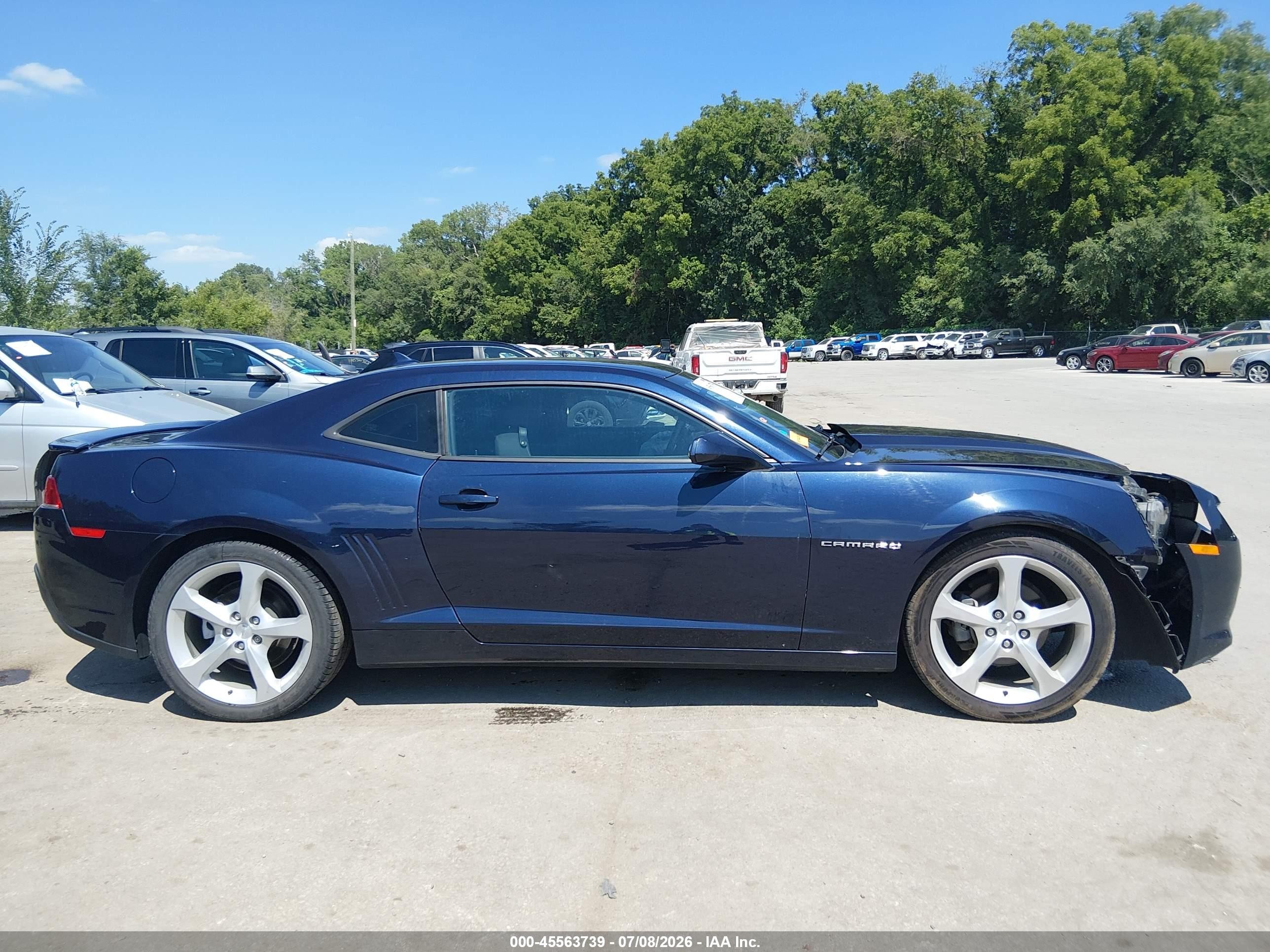 2015 Chevrolet Camaro 1lt Dark Blue vin: 2G1FD1E35F9312068