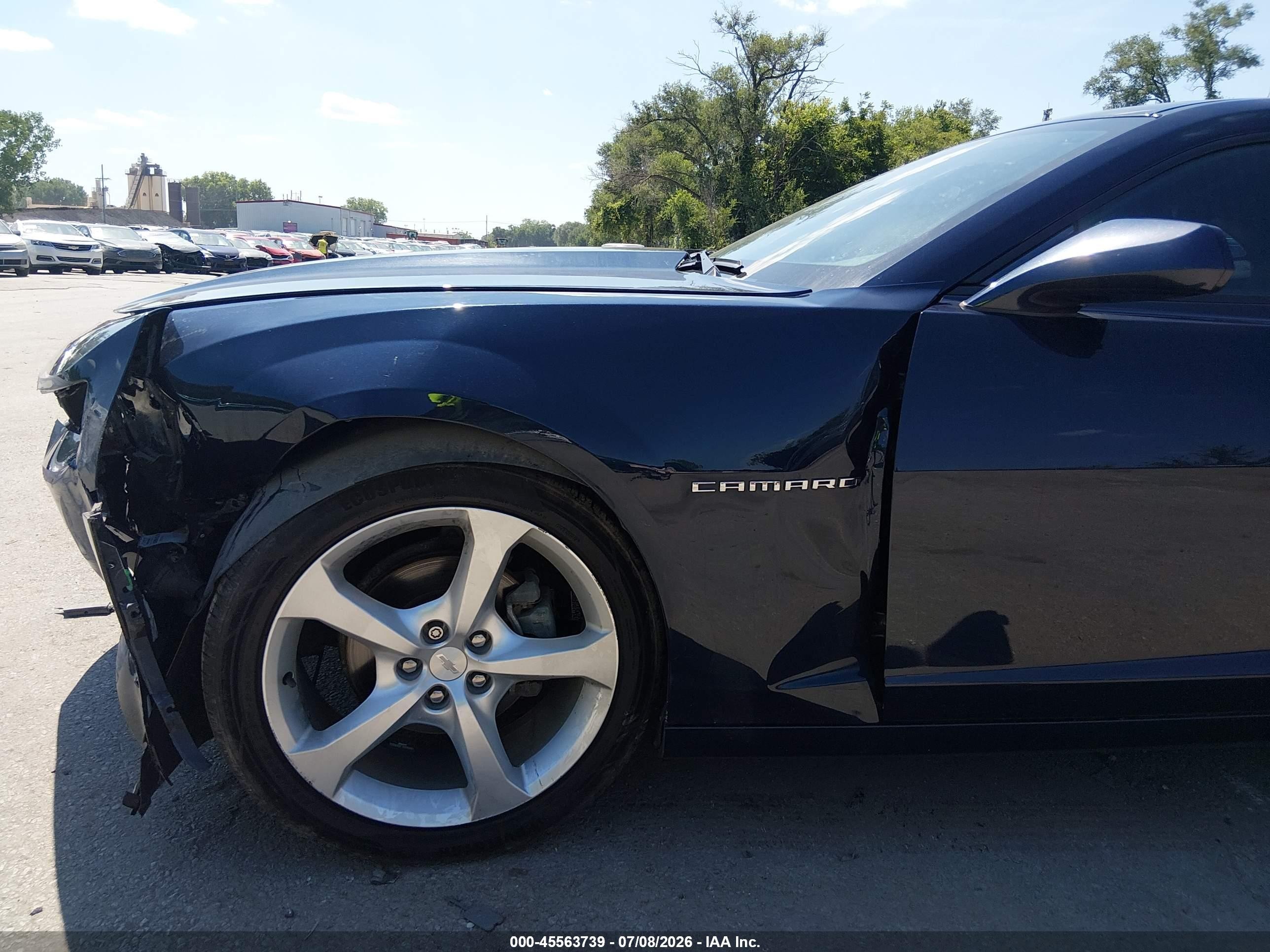 2015 Chevrolet Camaro 1lt Dark Blue vin: 2G1FD1E35F9312068