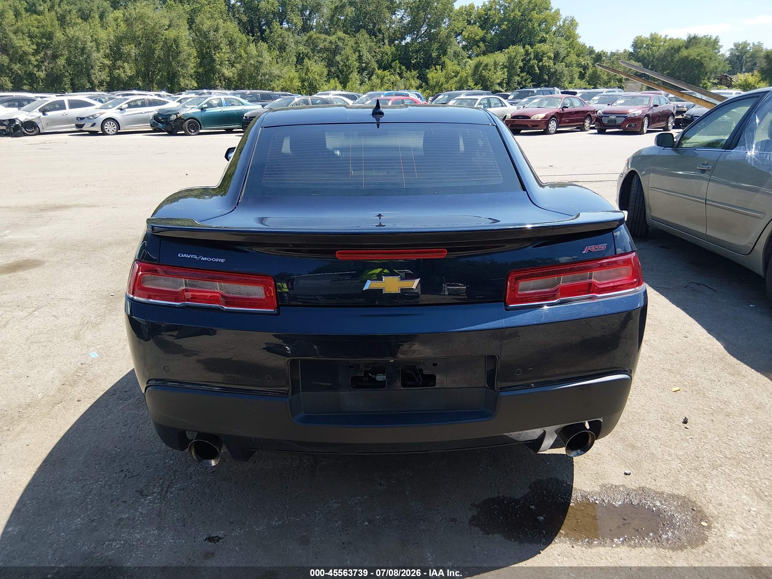 2015 Chevrolet Camaro 1lt Dark Blue vin: 2G1FD1E35F9312068