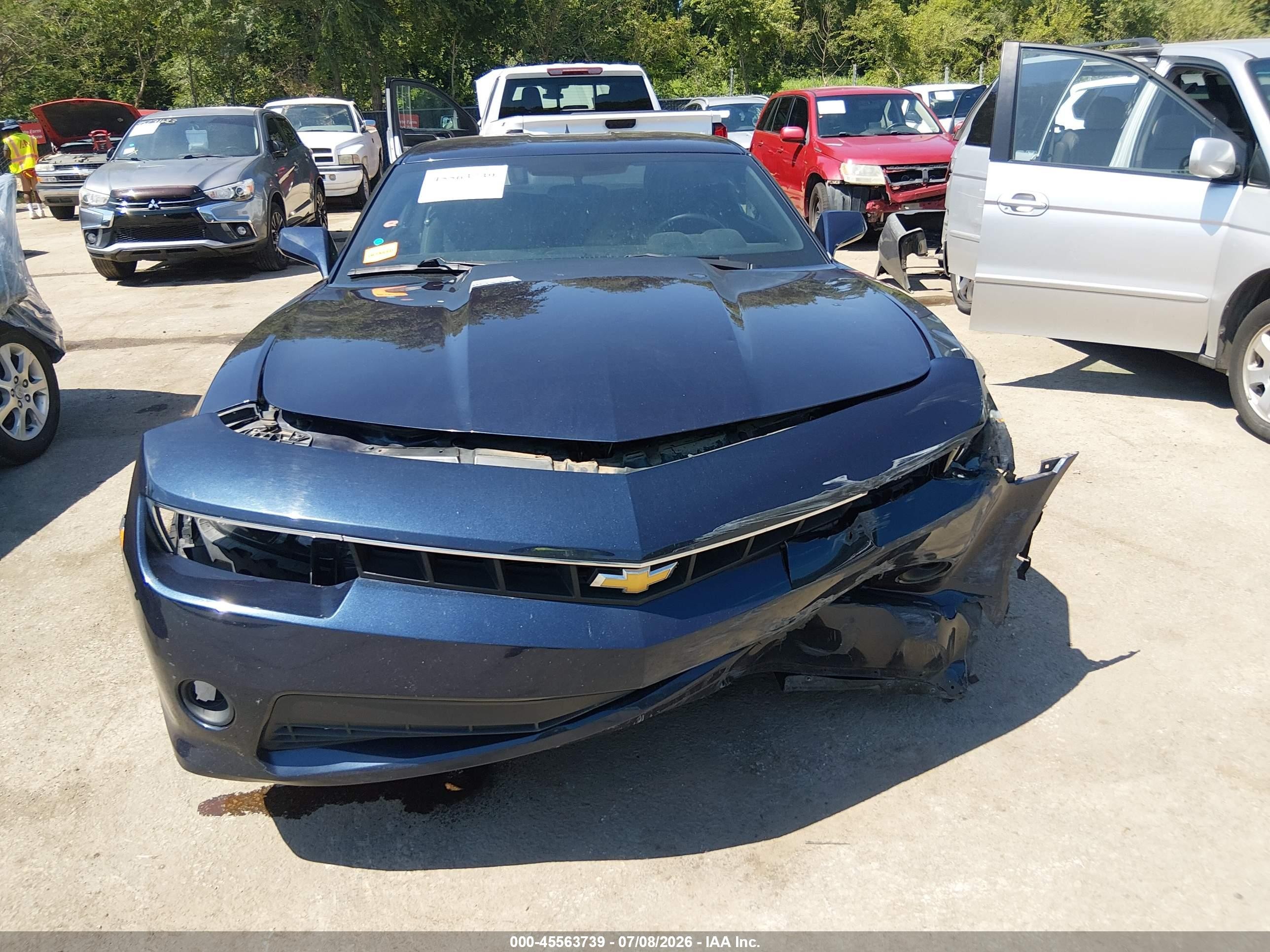 2015 Chevrolet Camaro 1lt Dark Blue vin: 2G1FD1E35F9312068