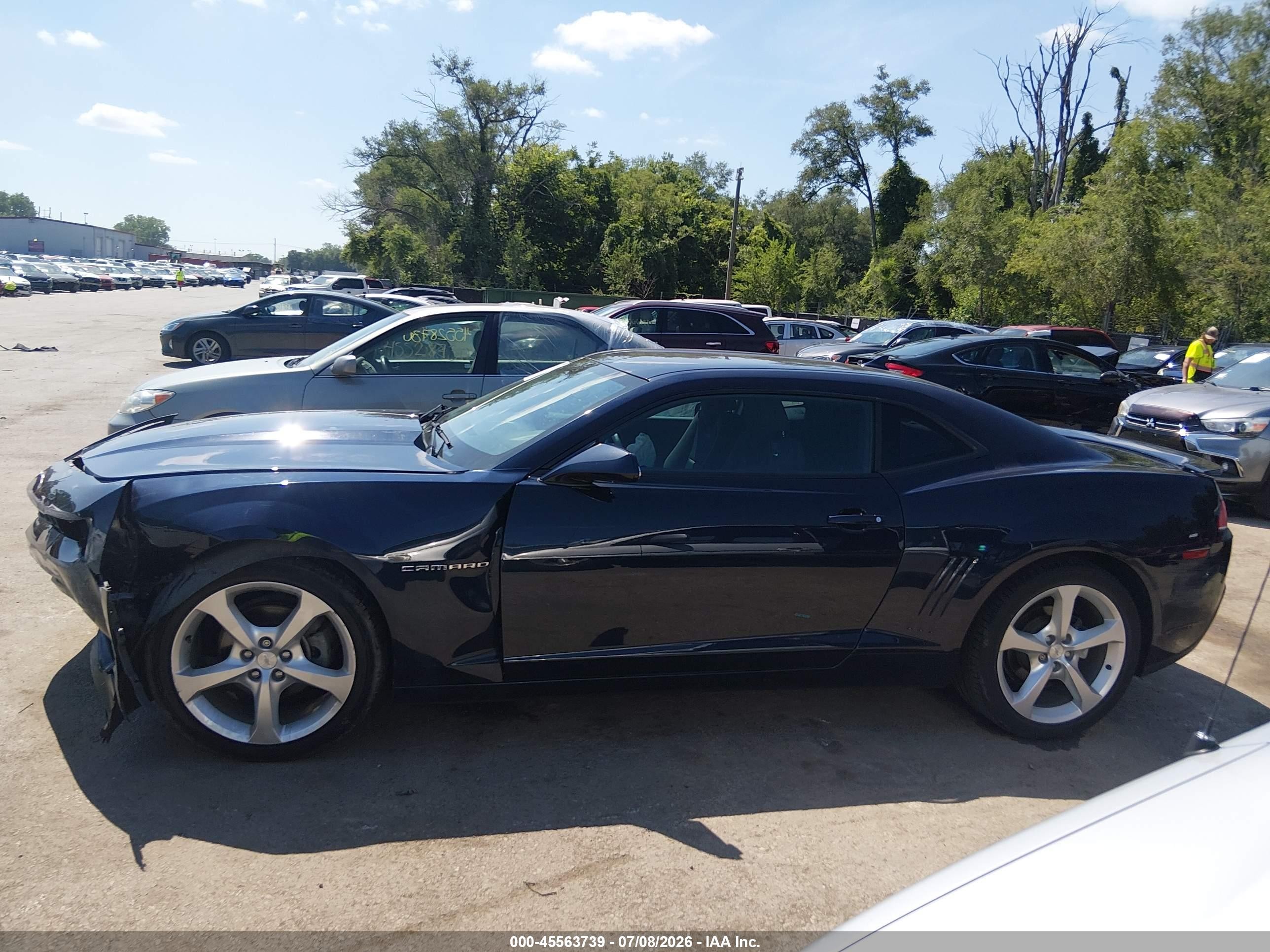 2015 Chevrolet Camaro 1lt Dark Blue vin: 2G1FD1E35F9312068