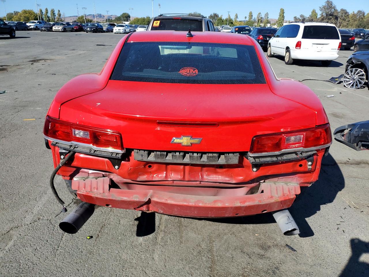2015 Chevrolet Camaro Lt Red vin: 2G1FD1E36F9120822