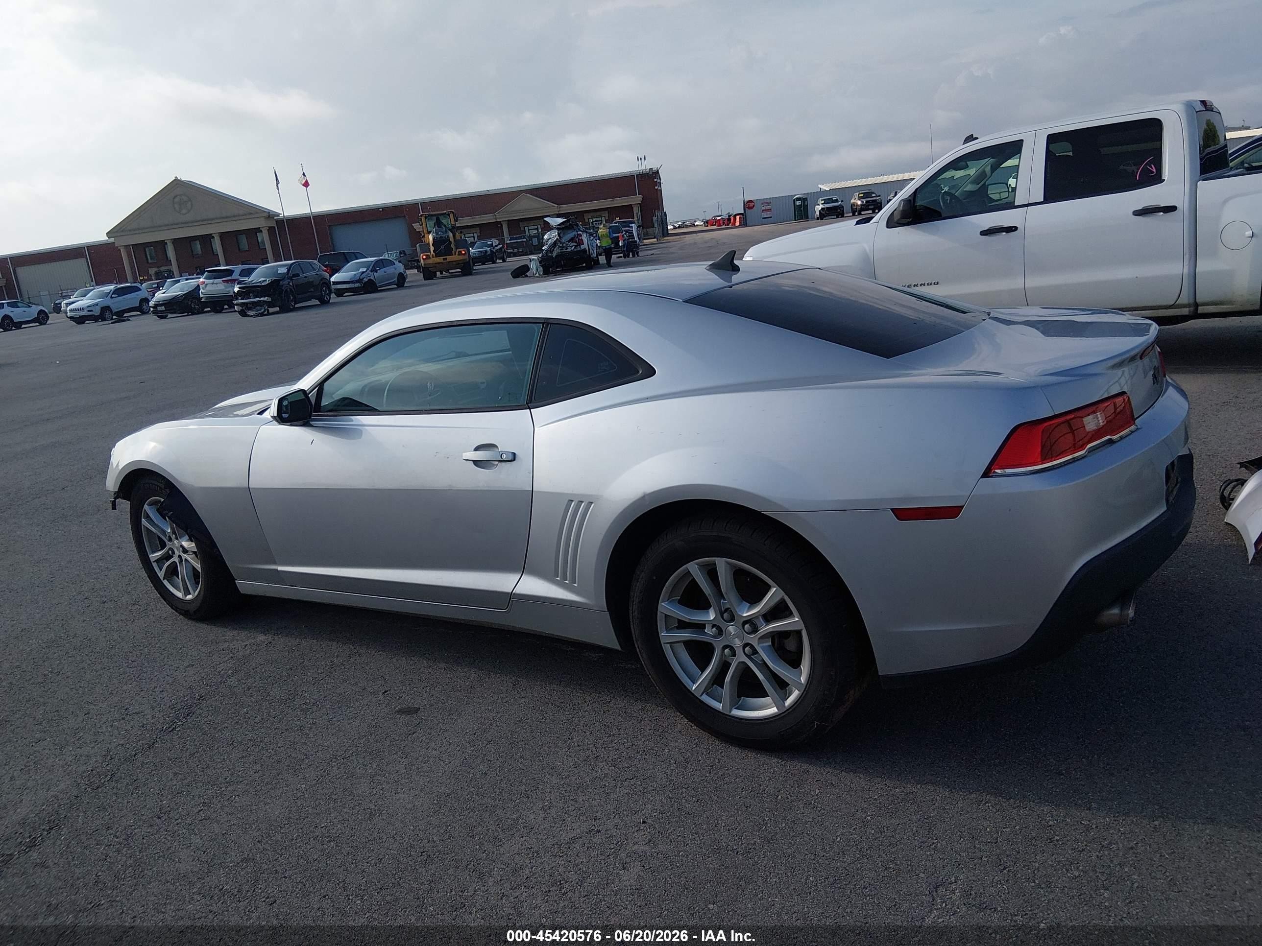 2015 Chevrolet Camaro 1lt Silver vin: 2G1FD1E36F9170099
