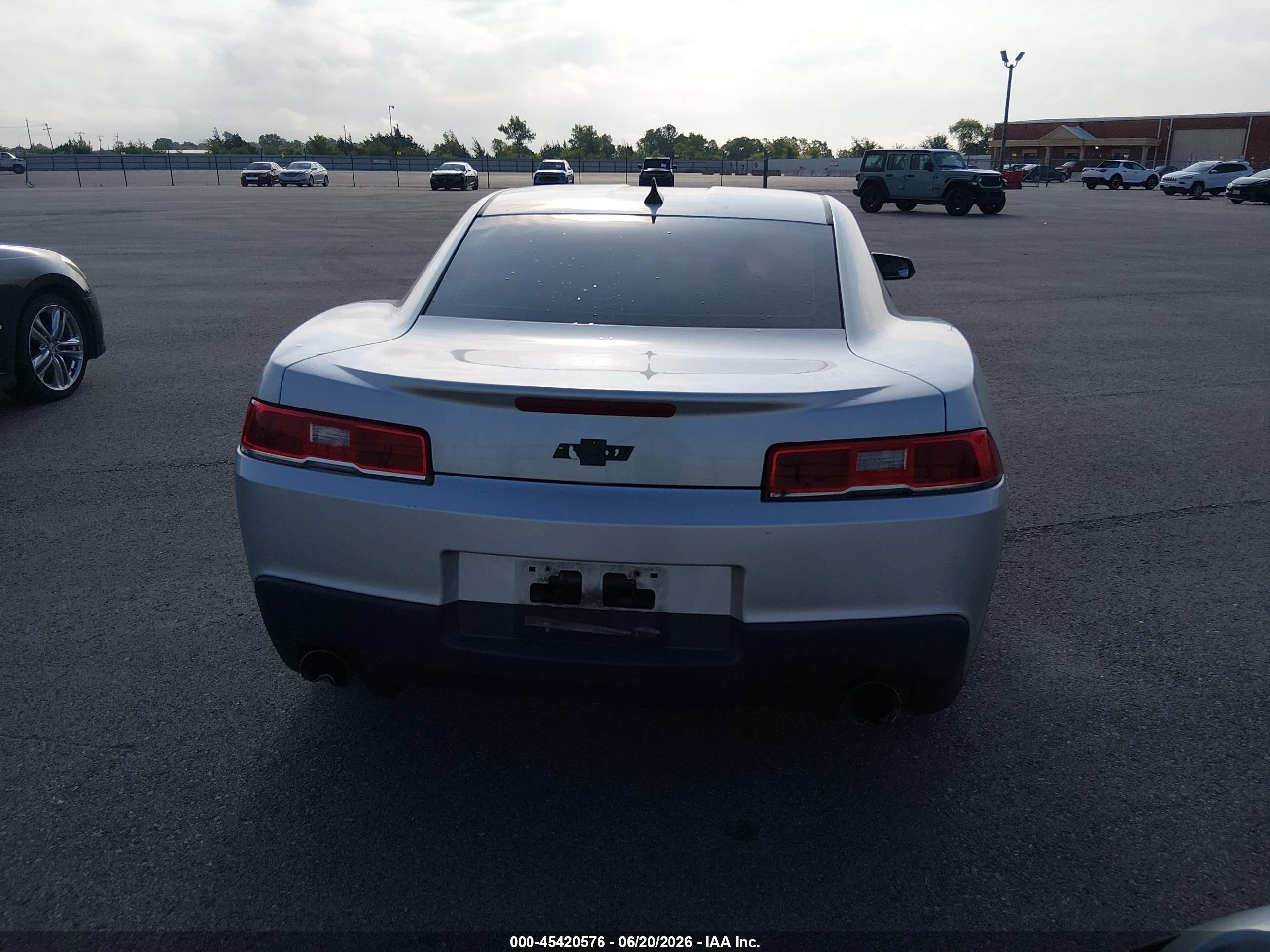 2015 Chevrolet Camaro 1lt Silver vin: 2G1FD1E36F9170099