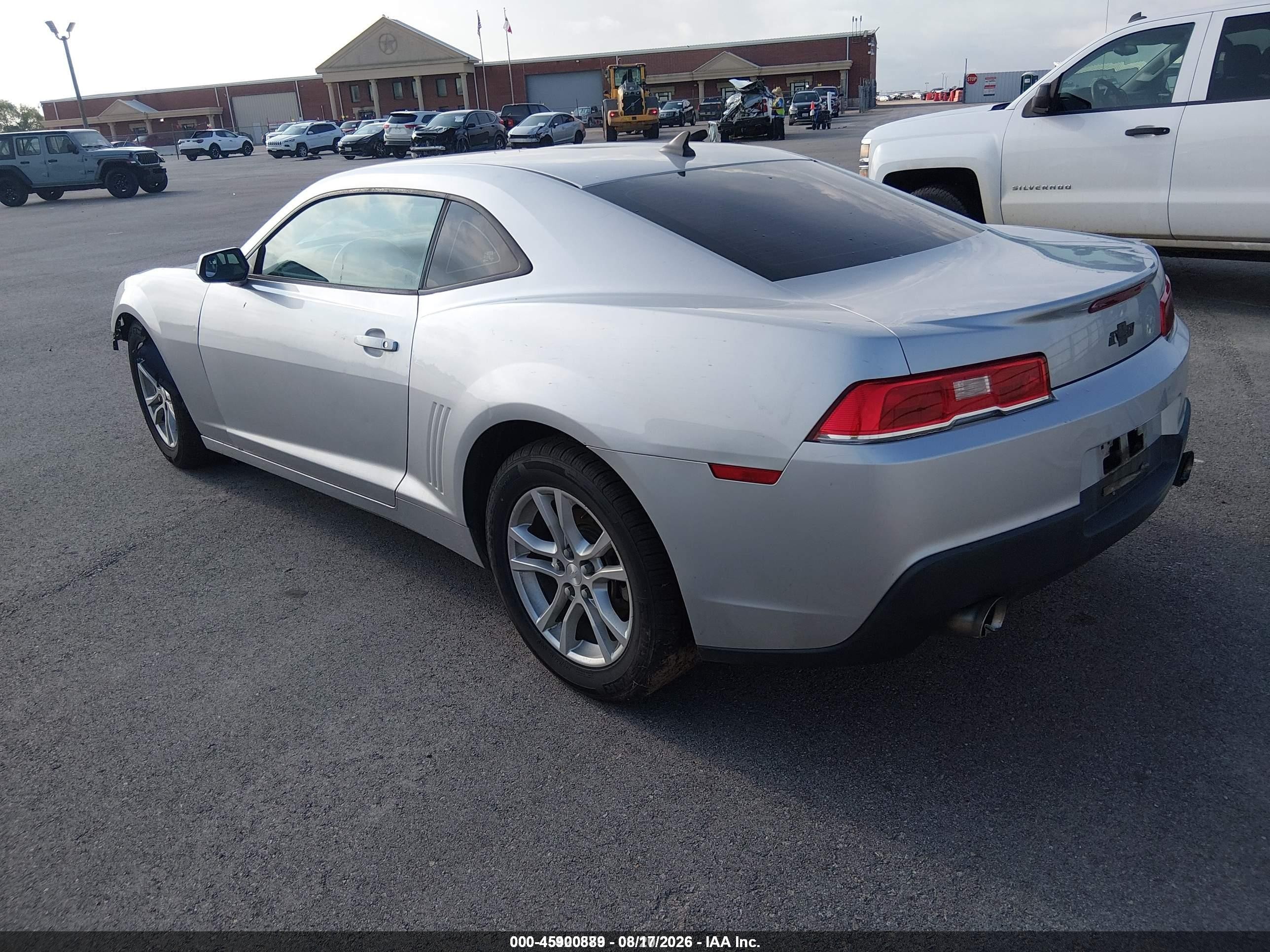 2015 Chevrolet Camaro 1lt Silver vin: 2G1FD1E36F9170099