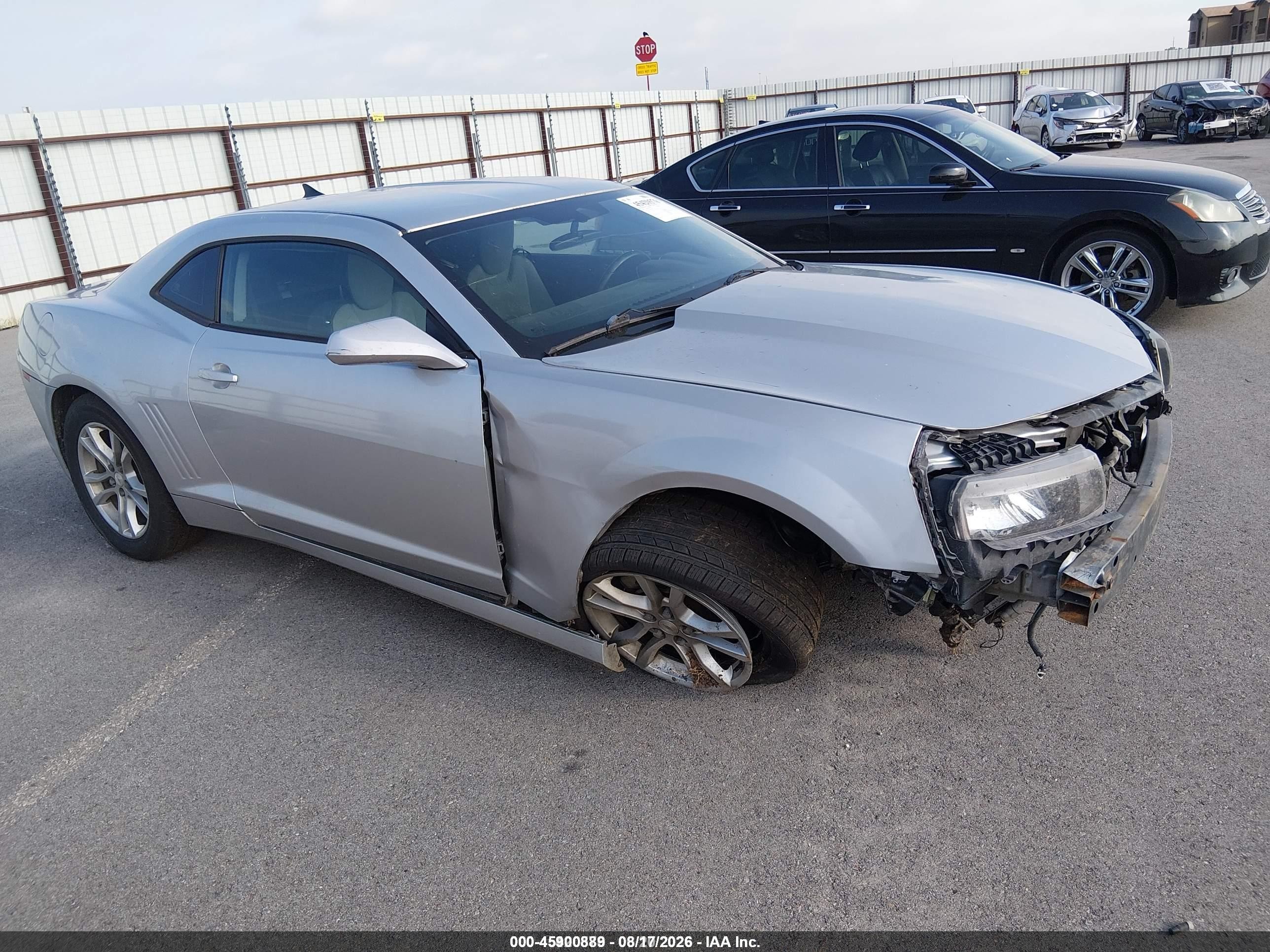 2015 Chevrolet Camaro 1lt Silver vin: 2G1FD1E36F9170099