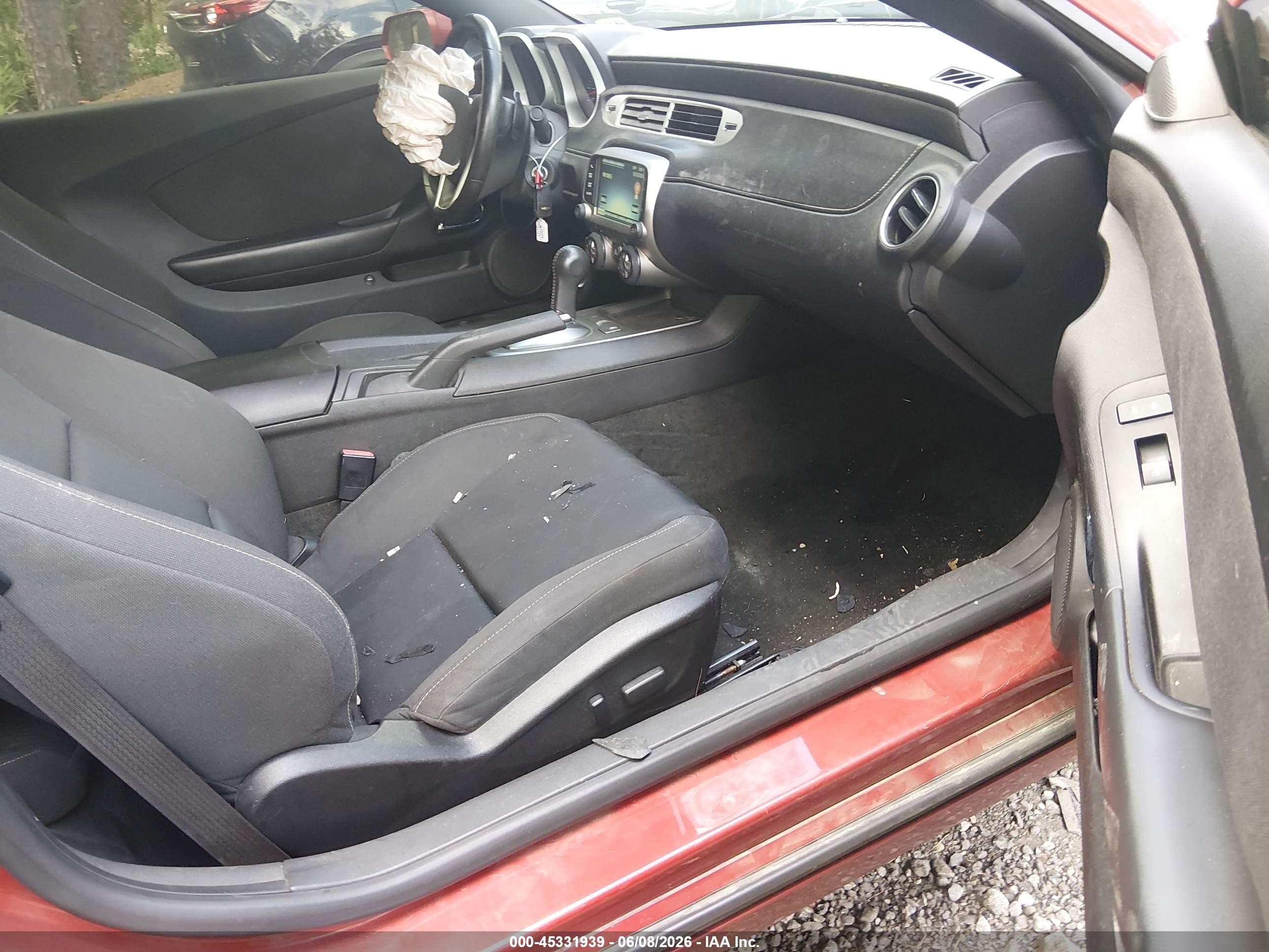 2015 Chevrolet Camaro 1lt Red vin: 2G1FD1E36F9187064