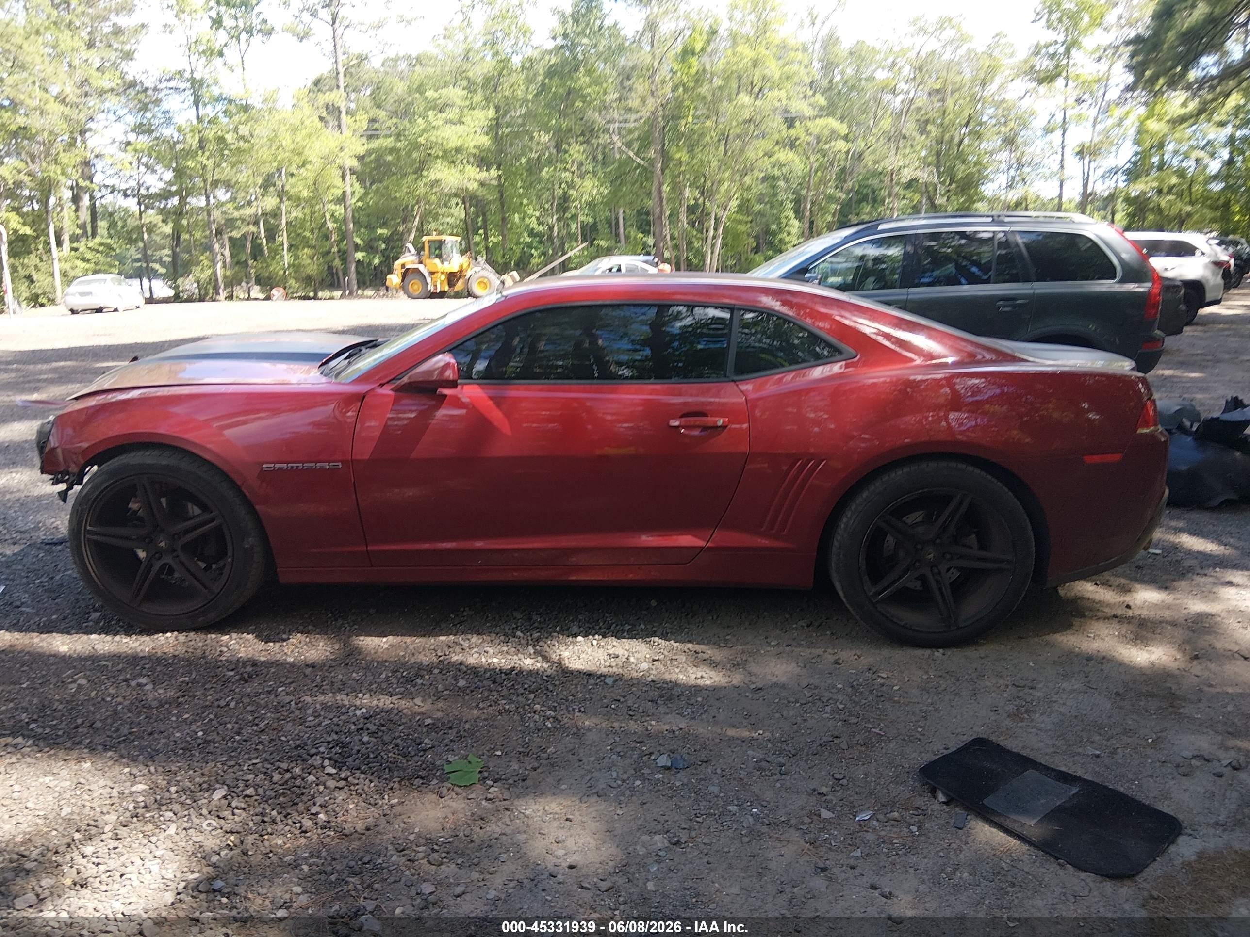 2015 Chevrolet Camaro 1lt Red vin: 2G1FD1E36F9187064