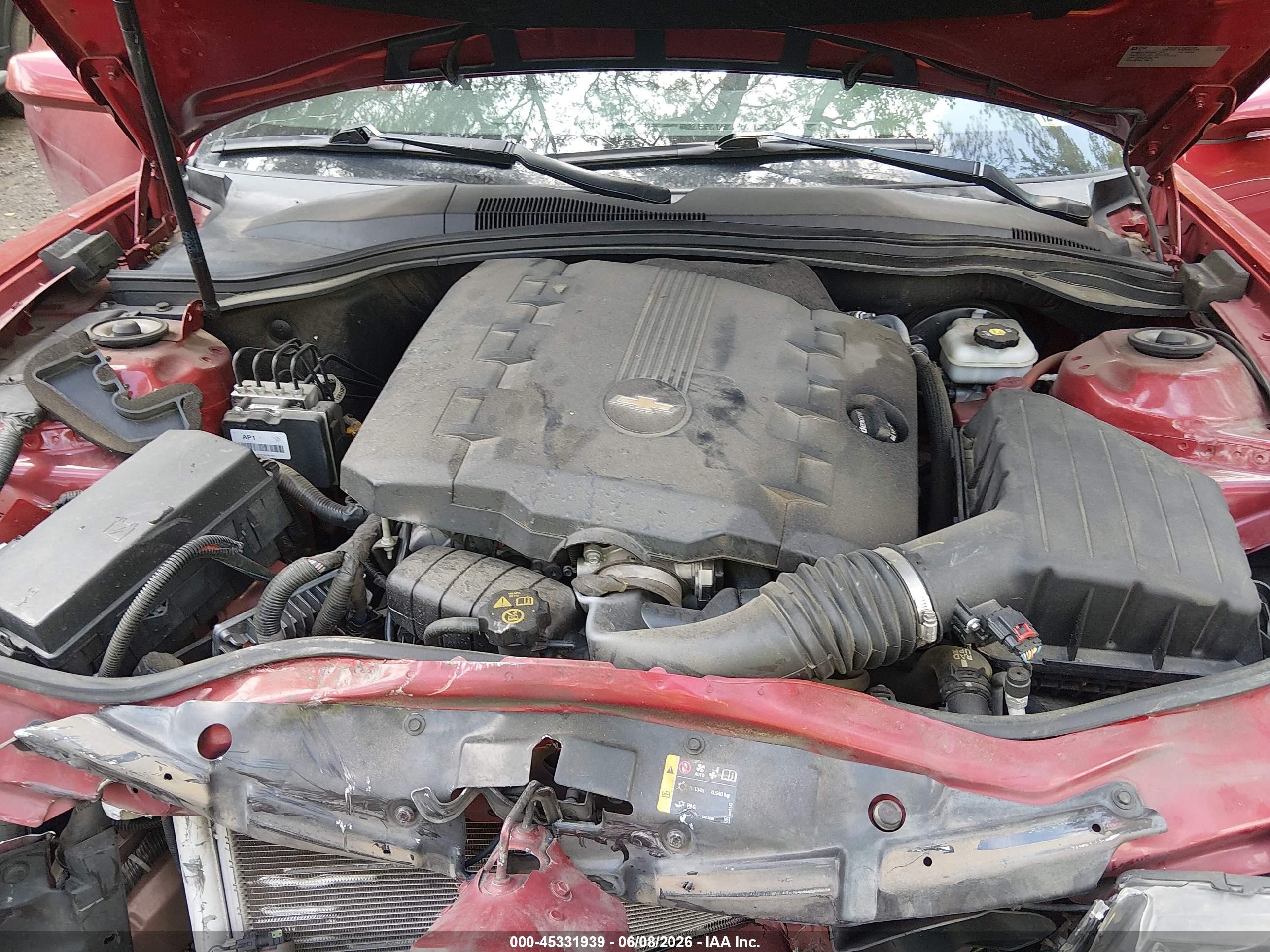 2015 Chevrolet Camaro 1lt Red vin: 2G1FD1E36F9187064
