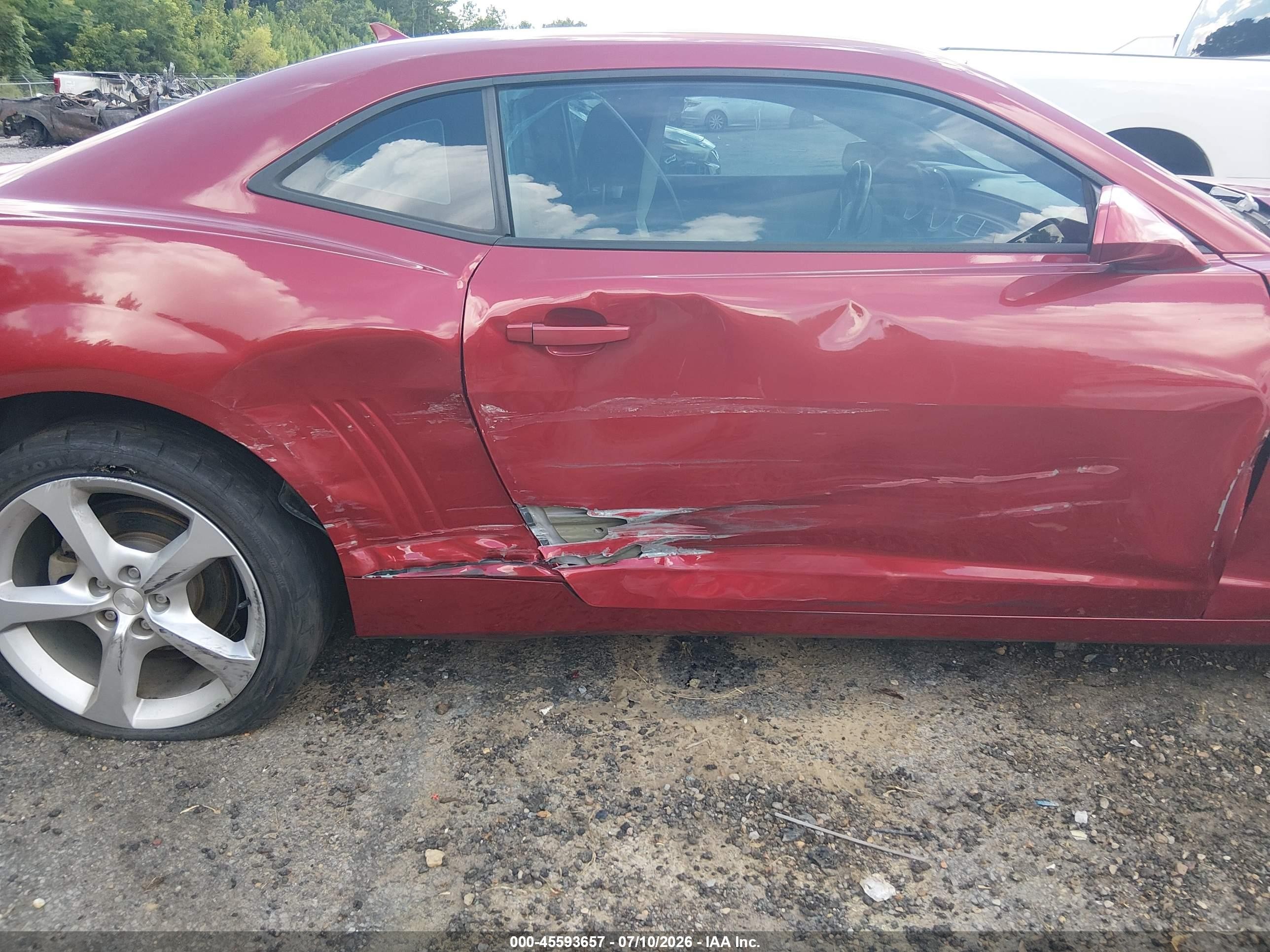 2015 Chevrolet Camaro 1lt Red vin: 2G1FD1E36F9222136