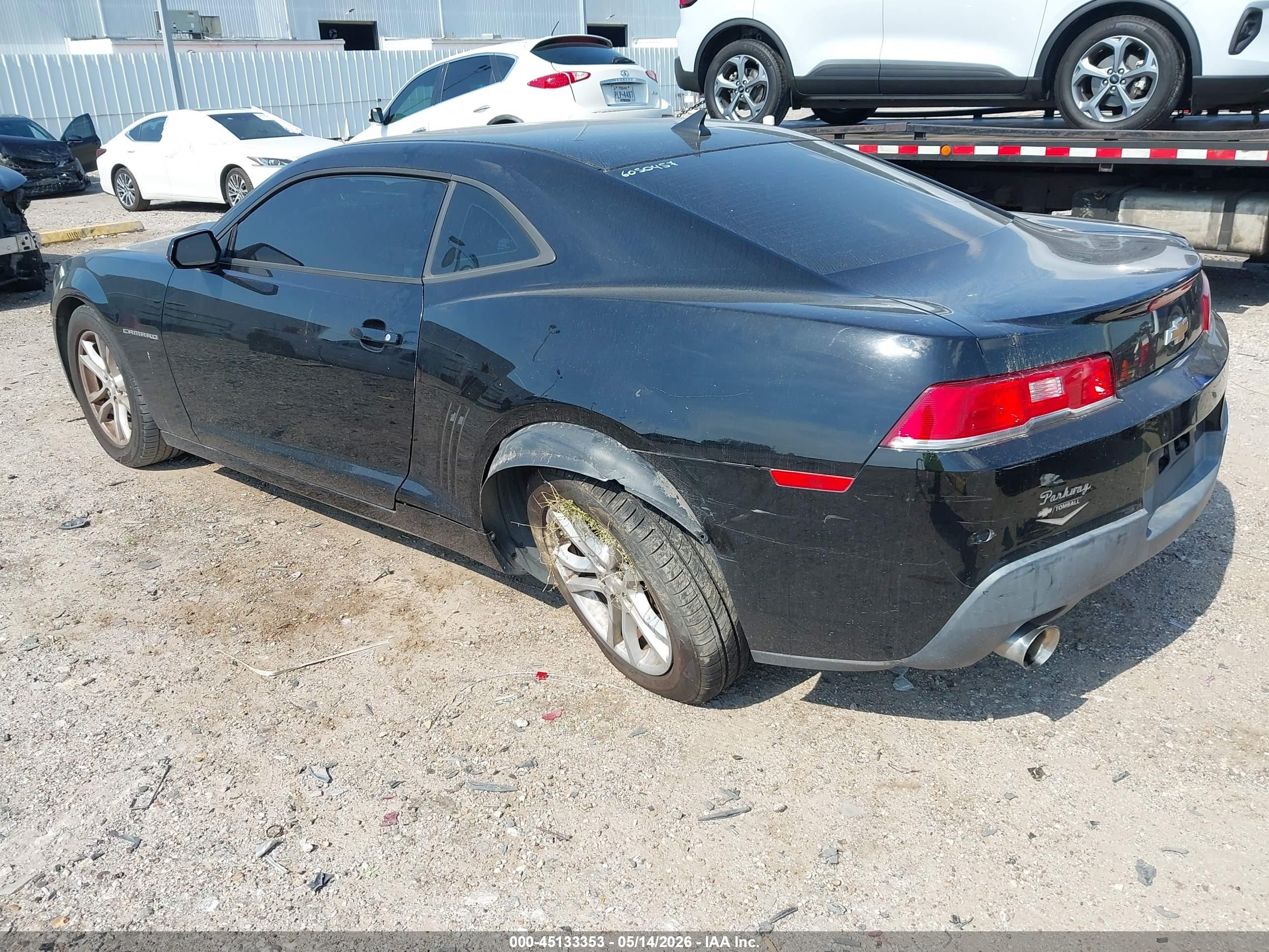 2015 Chevrolet Camaro 1lt Black vin: 2G1FD1E36F9258571