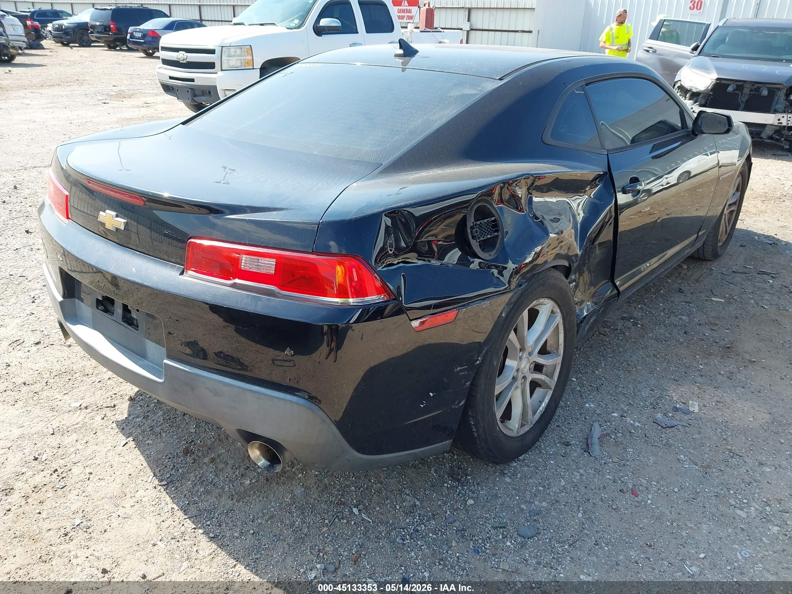 2015 Chevrolet Camaro 1lt Black vin: 2G1FD1E36F9258571