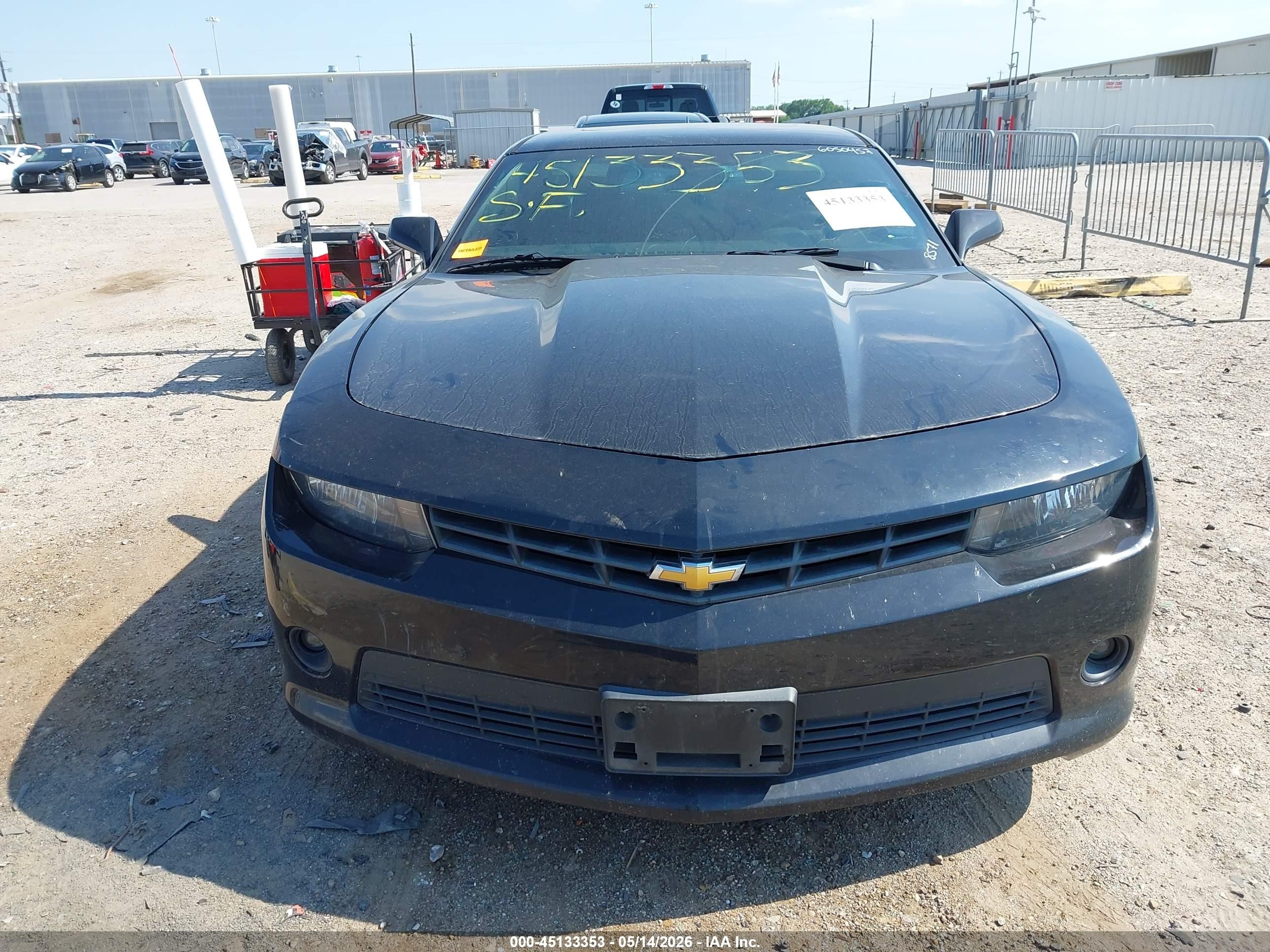 2015 Chevrolet Camaro 1lt Black vin: 2G1FD1E36F9258571