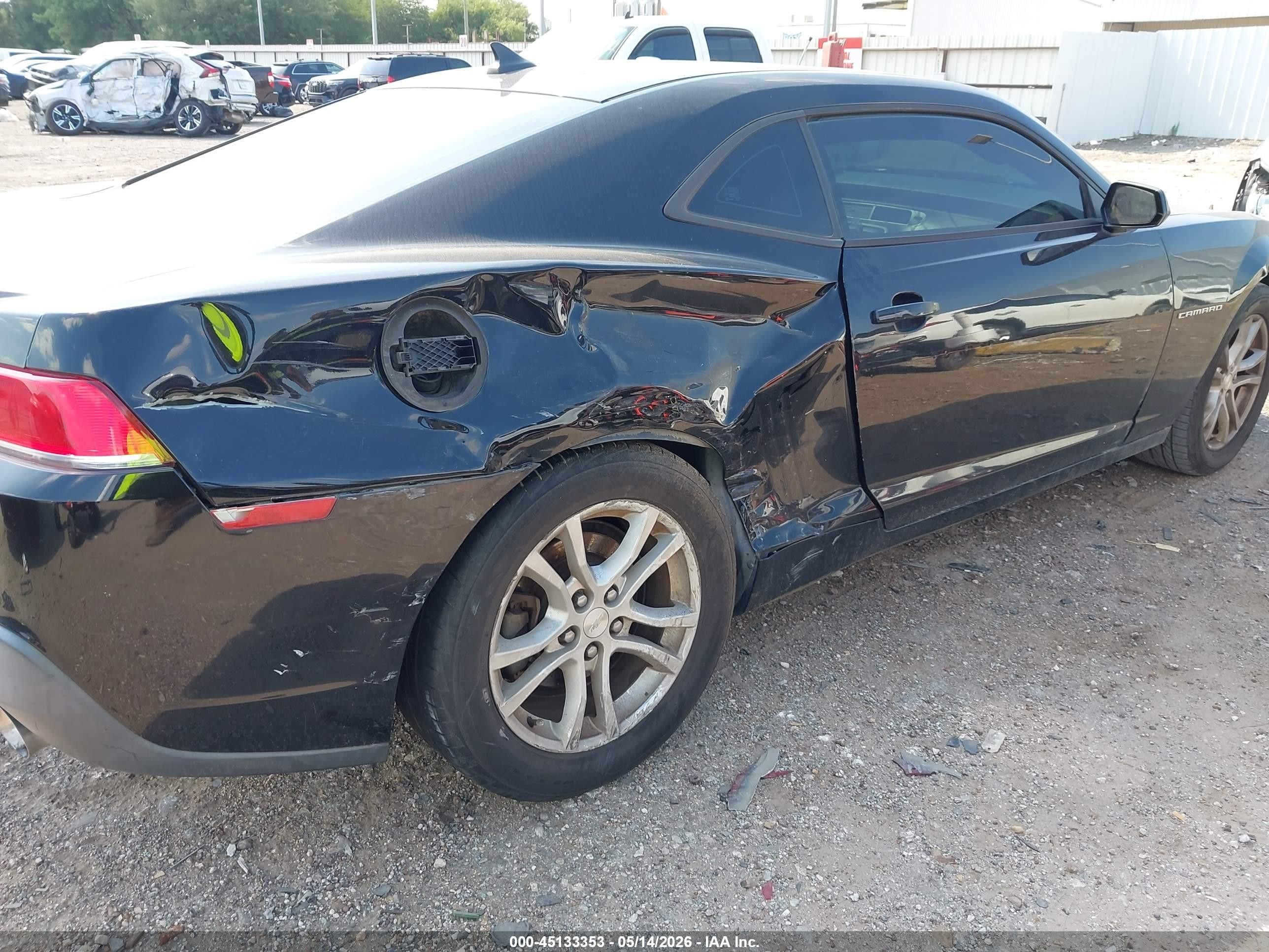 2015 Chevrolet Camaro 1lt Black vin: 2G1FD1E36F9258571