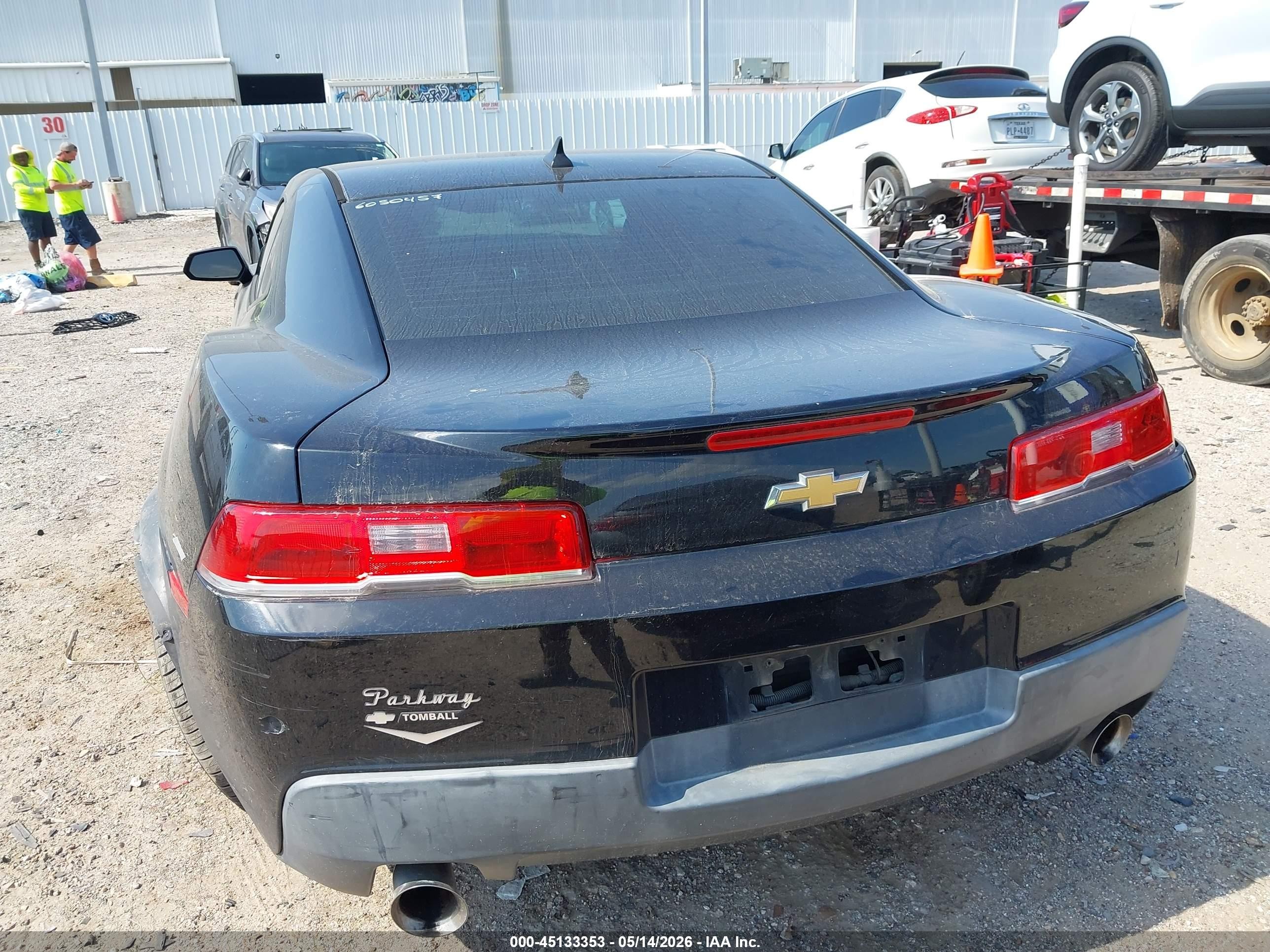 2015 Chevrolet Camaro 1lt Black vin: 2G1FD1E36F9258571