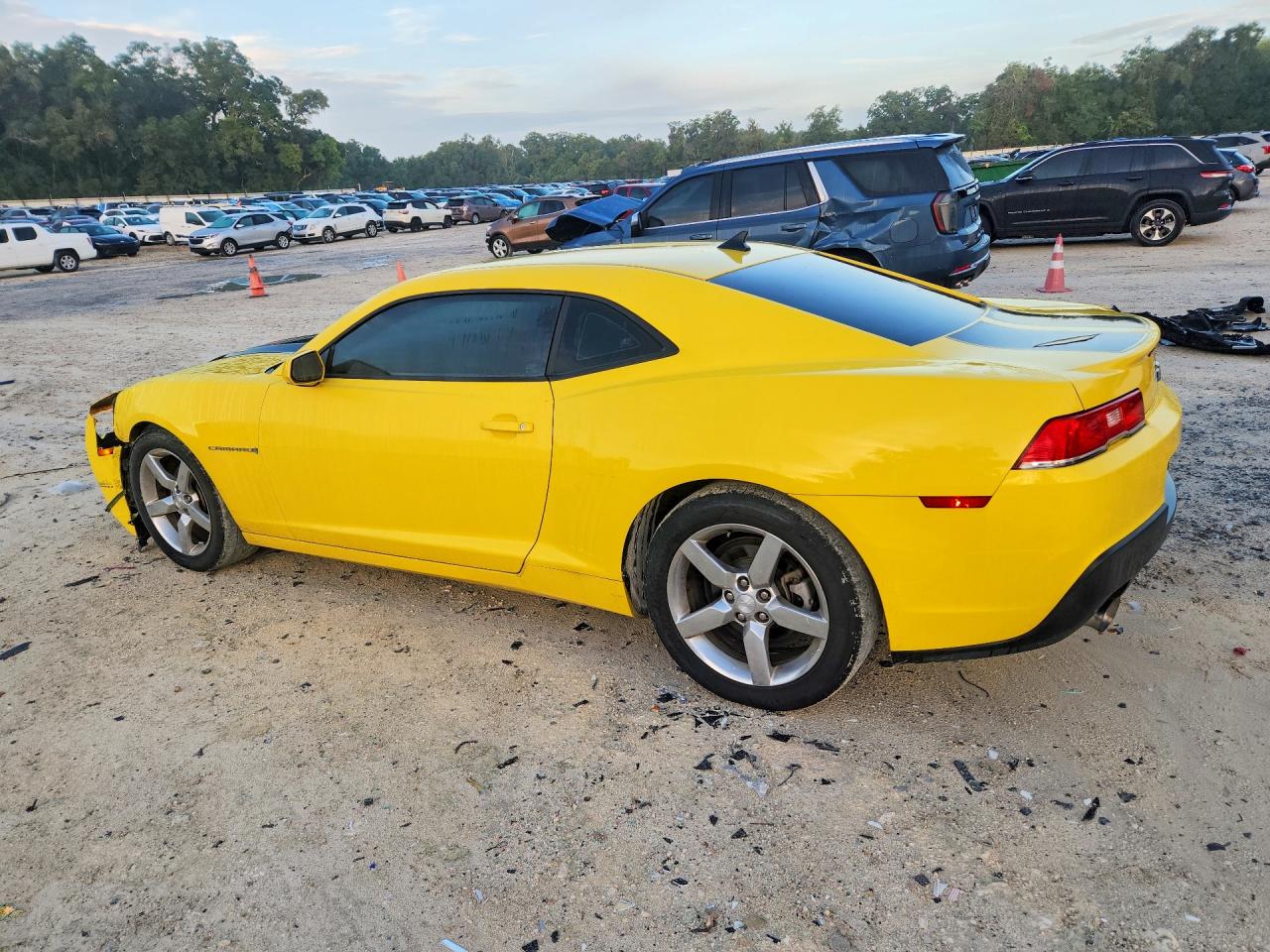 2015 Chevrolet Camaro Lt Yellow vin: 2G1FD1E36F9294731