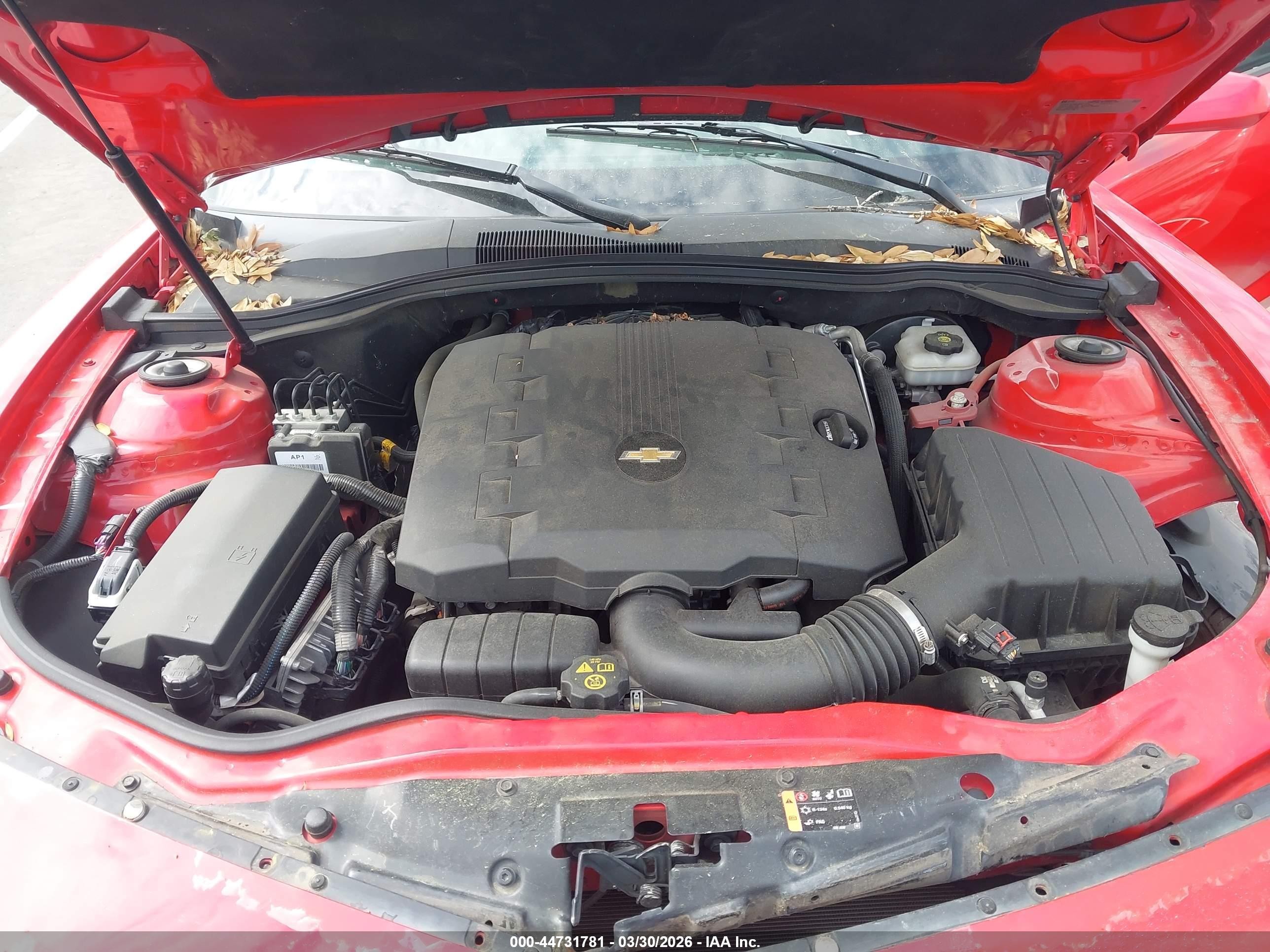 2015 Chevrolet Camaro 1lt Red vin: 2G1FD1E36F9306294