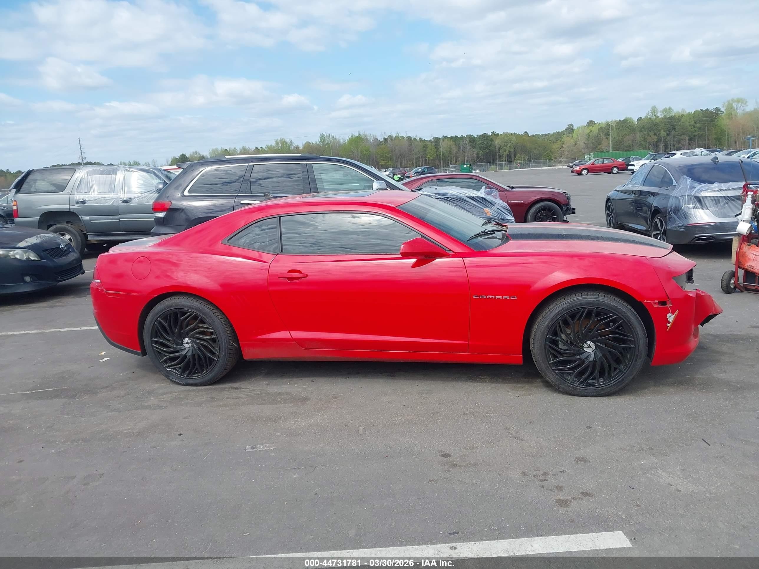 2015 Chevrolet Camaro 1lt Red vin: 2G1FD1E36F9306294