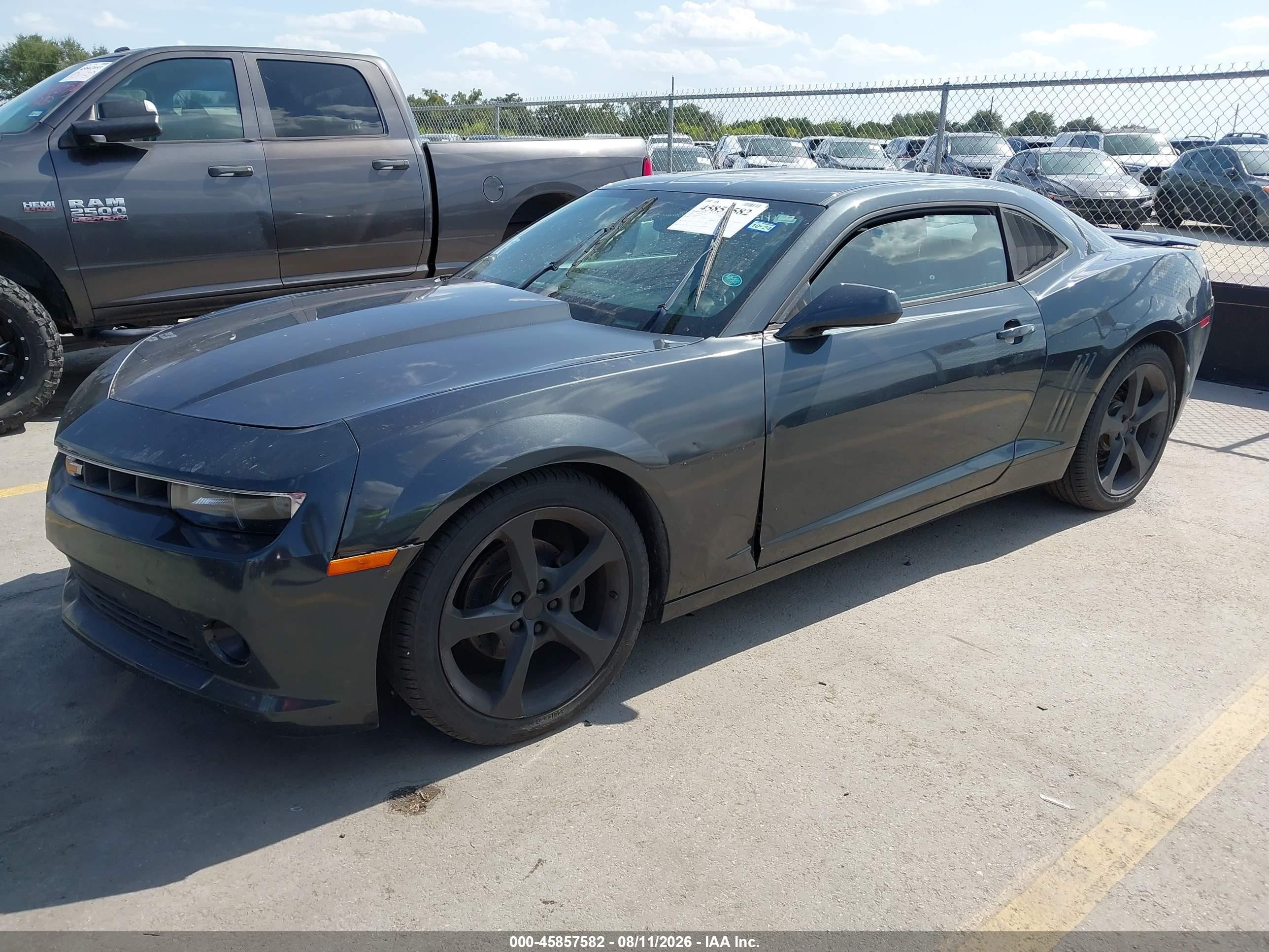 2015 Chevrolet Camaro 1lt Gray vin: 2G1FD1E36F9311995