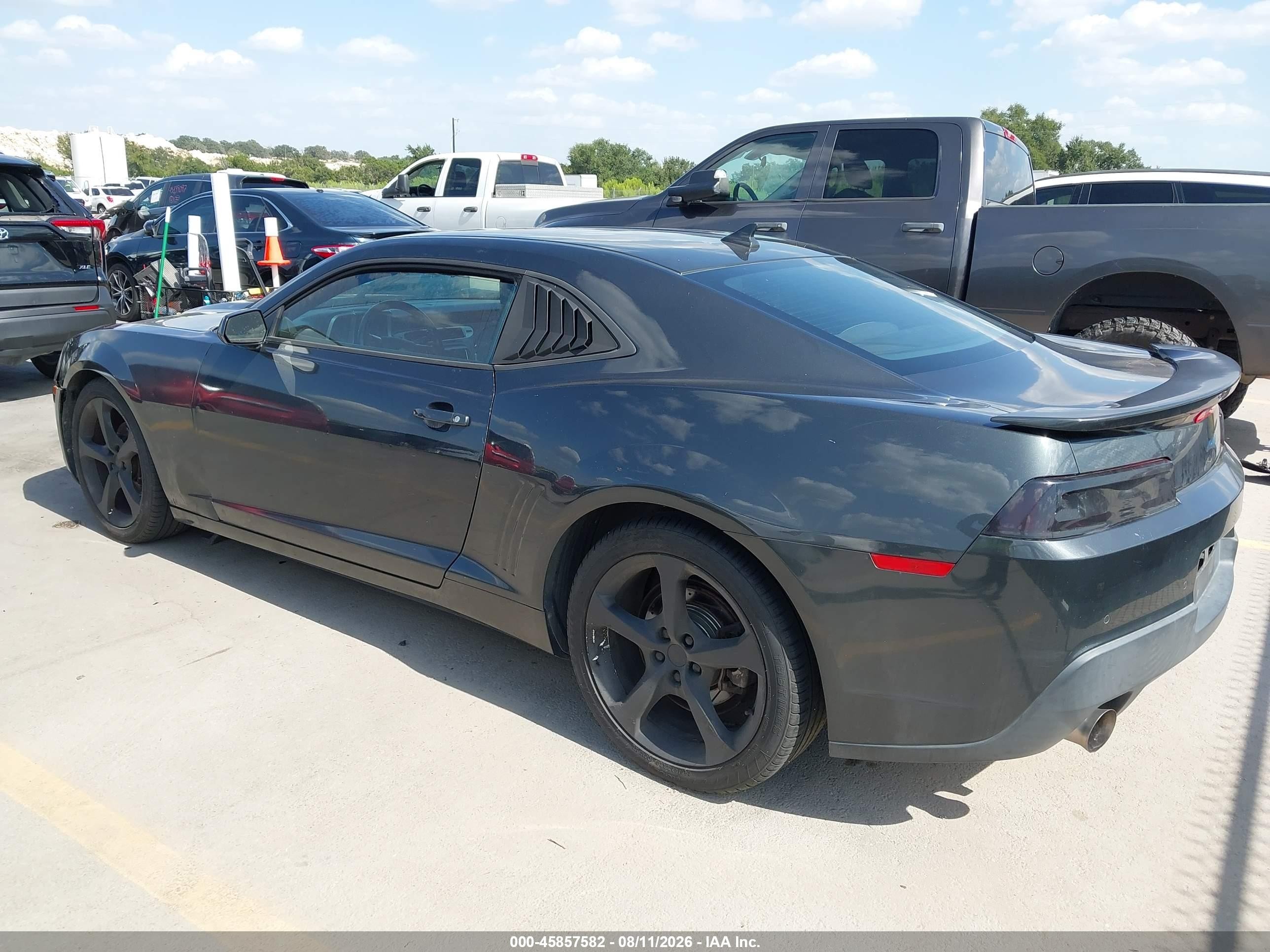 2015 Chevrolet Camaro 1lt Gray vin: 2G1FD1E36F9311995