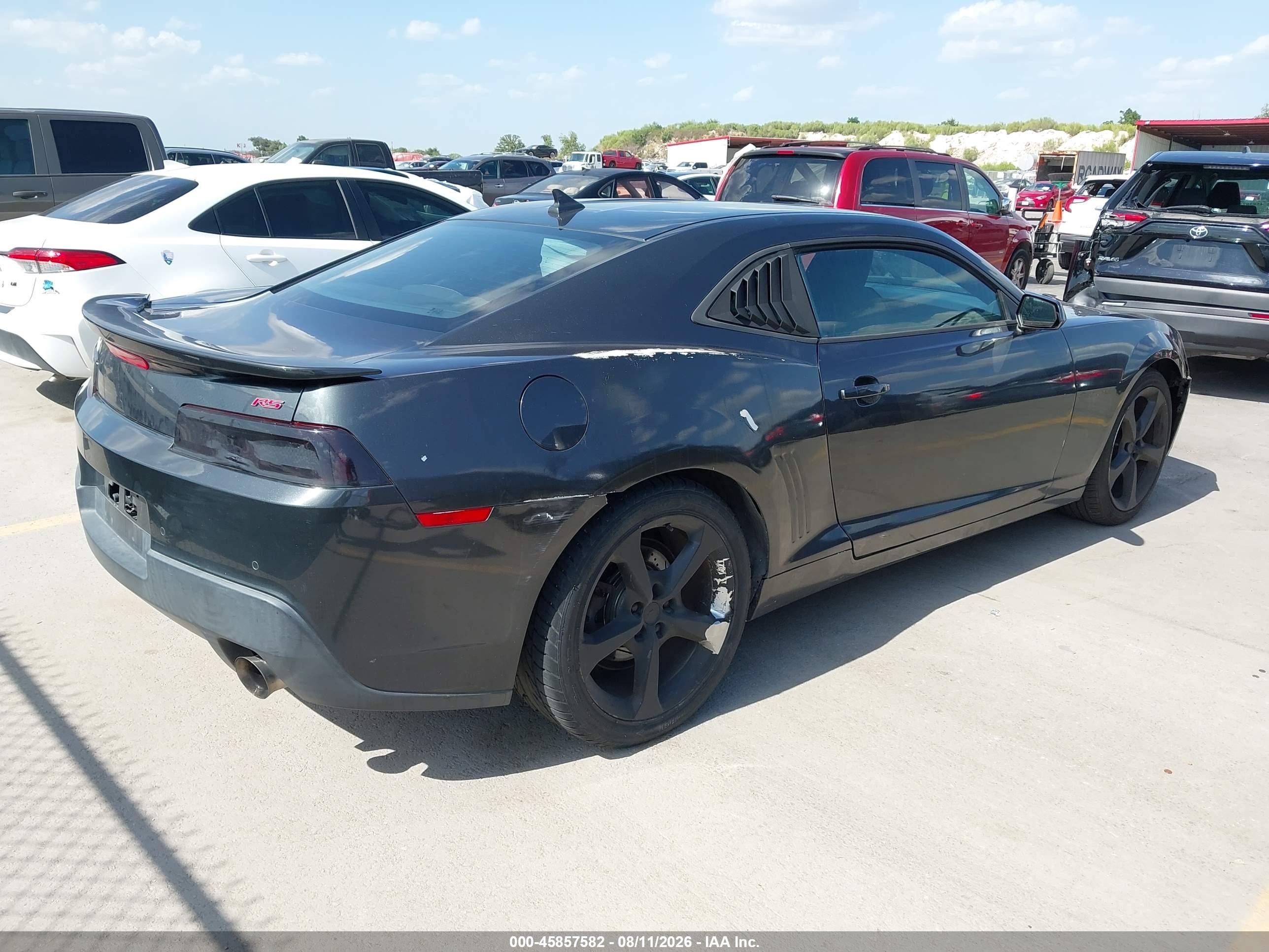2015 Chevrolet Camaro 1lt Gray vin: 2G1FD1E36F9311995