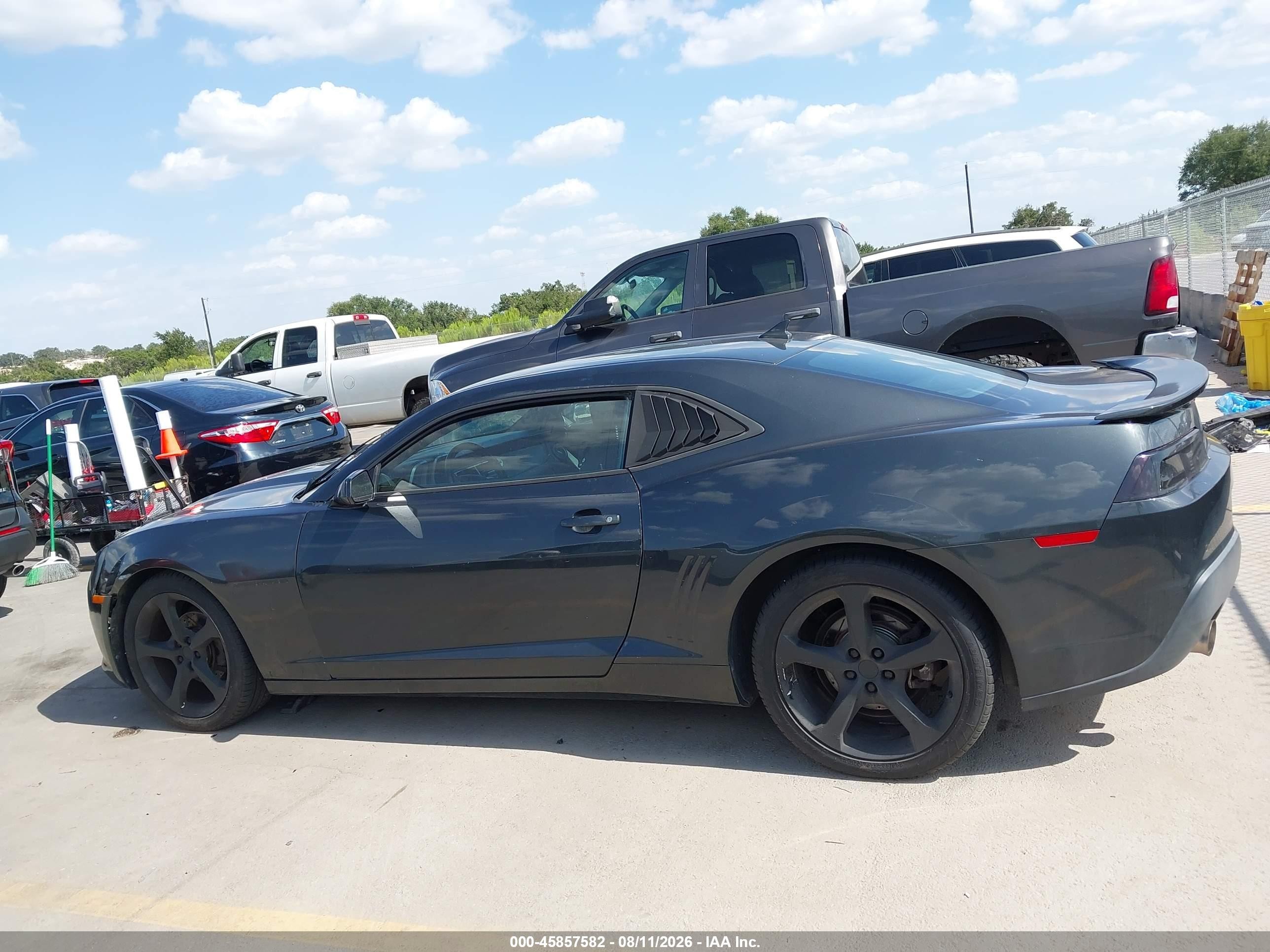 2015 Chevrolet Camaro 1lt Gray vin: 2G1FD1E36F9311995