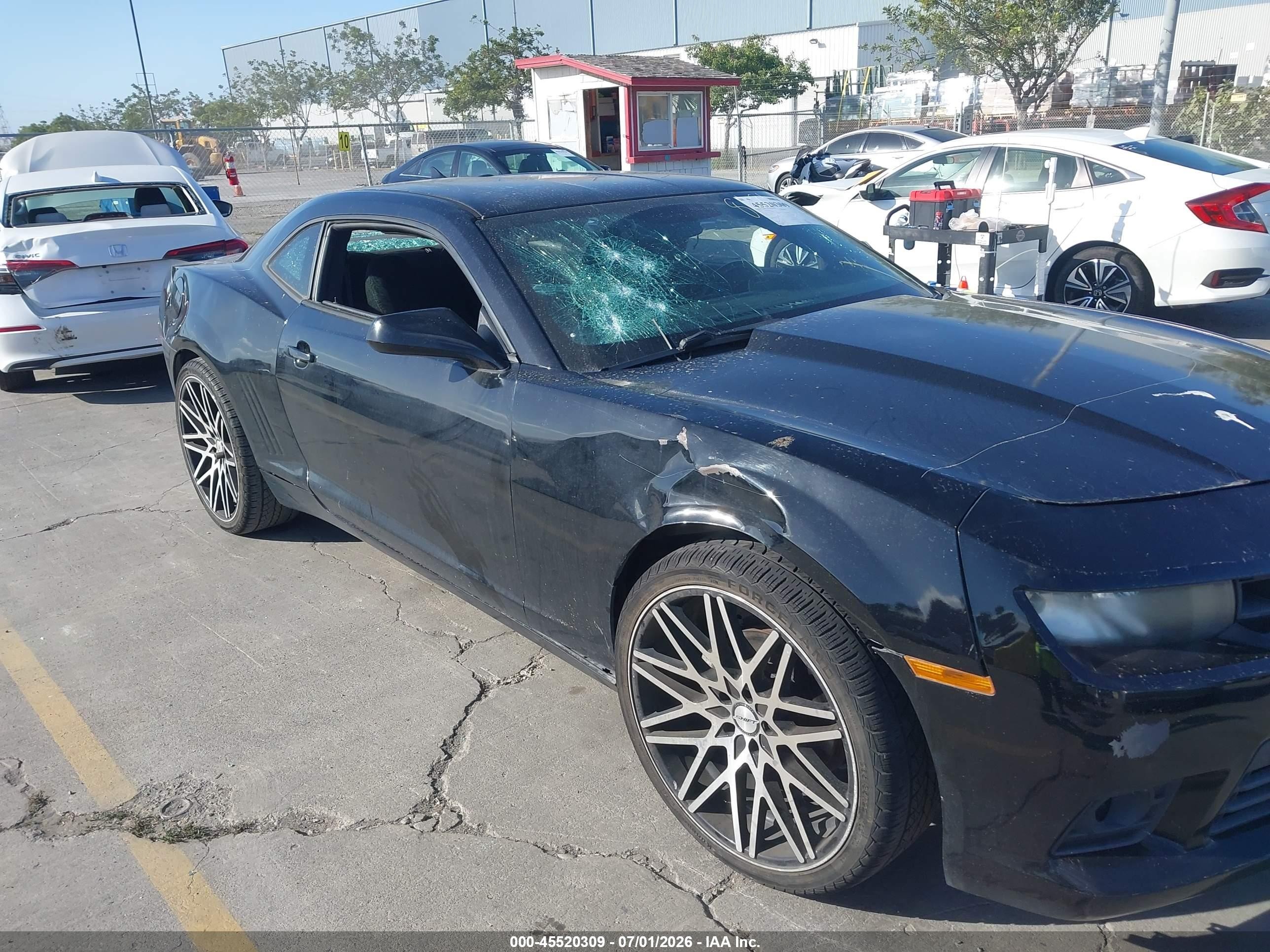 2015 Chevrolet Camaro 1lt Black vin: 2G1FD1E37F9208486