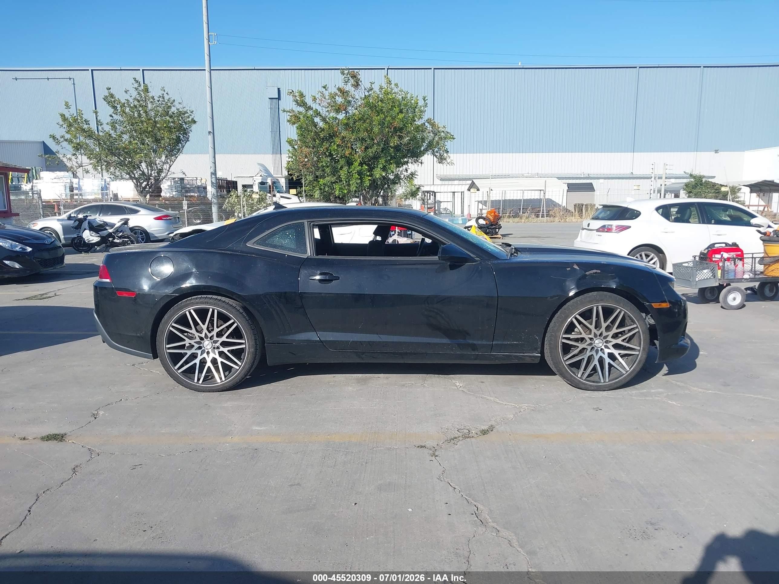 2015 Chevrolet Camaro 1lt Black vin: 2G1FD1E37F9208486