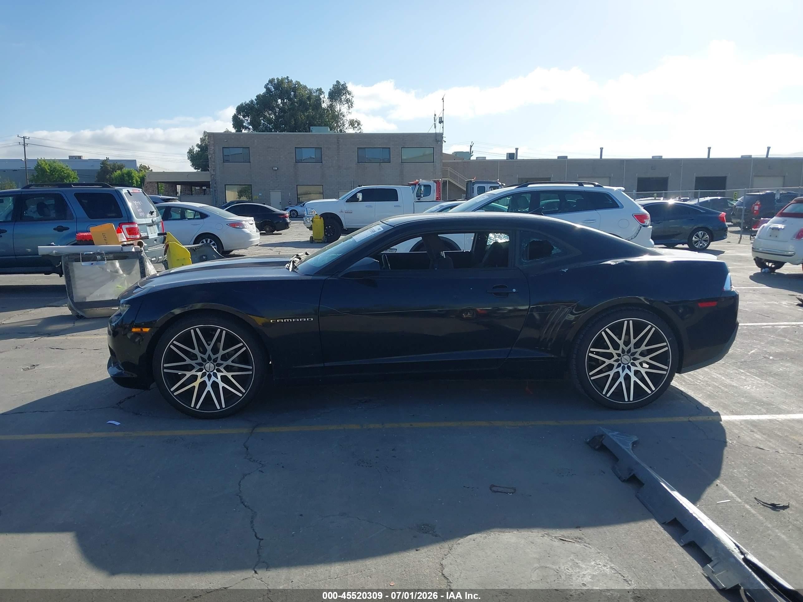 2015 Chevrolet Camaro 1lt Black vin: 2G1FD1E37F9208486