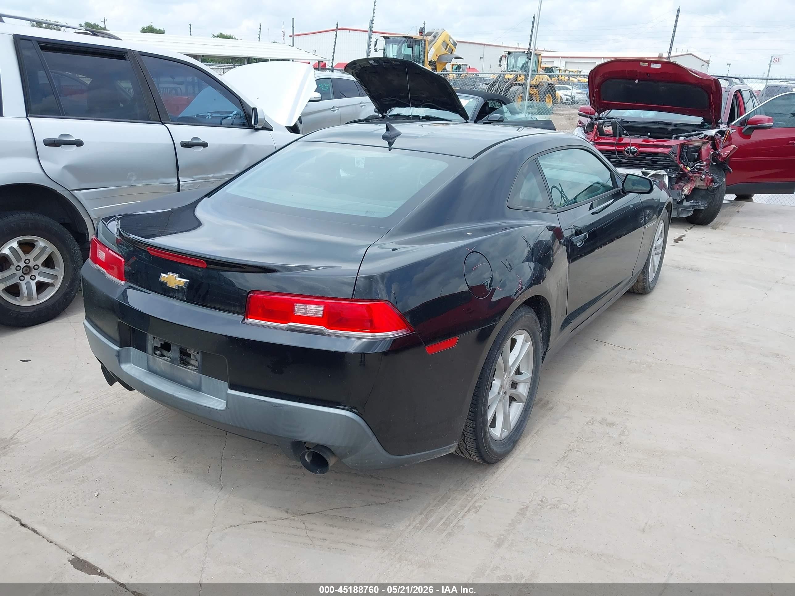 2015 Chevrolet Camaro 1lt Black vin: 2G1FD1E37F9244548