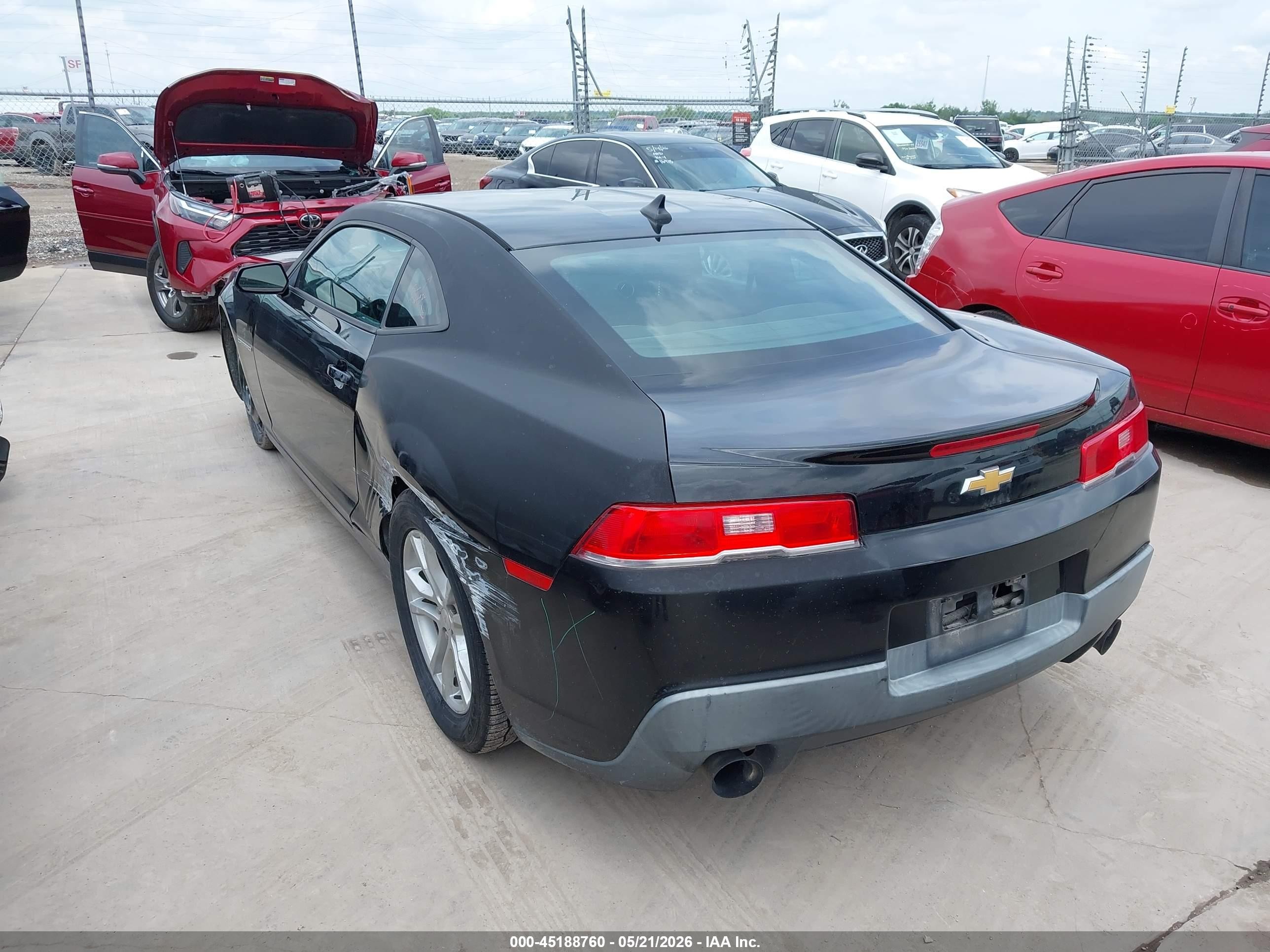 2015 Chevrolet Camaro 1lt Black vin: 2G1FD1E37F9244548