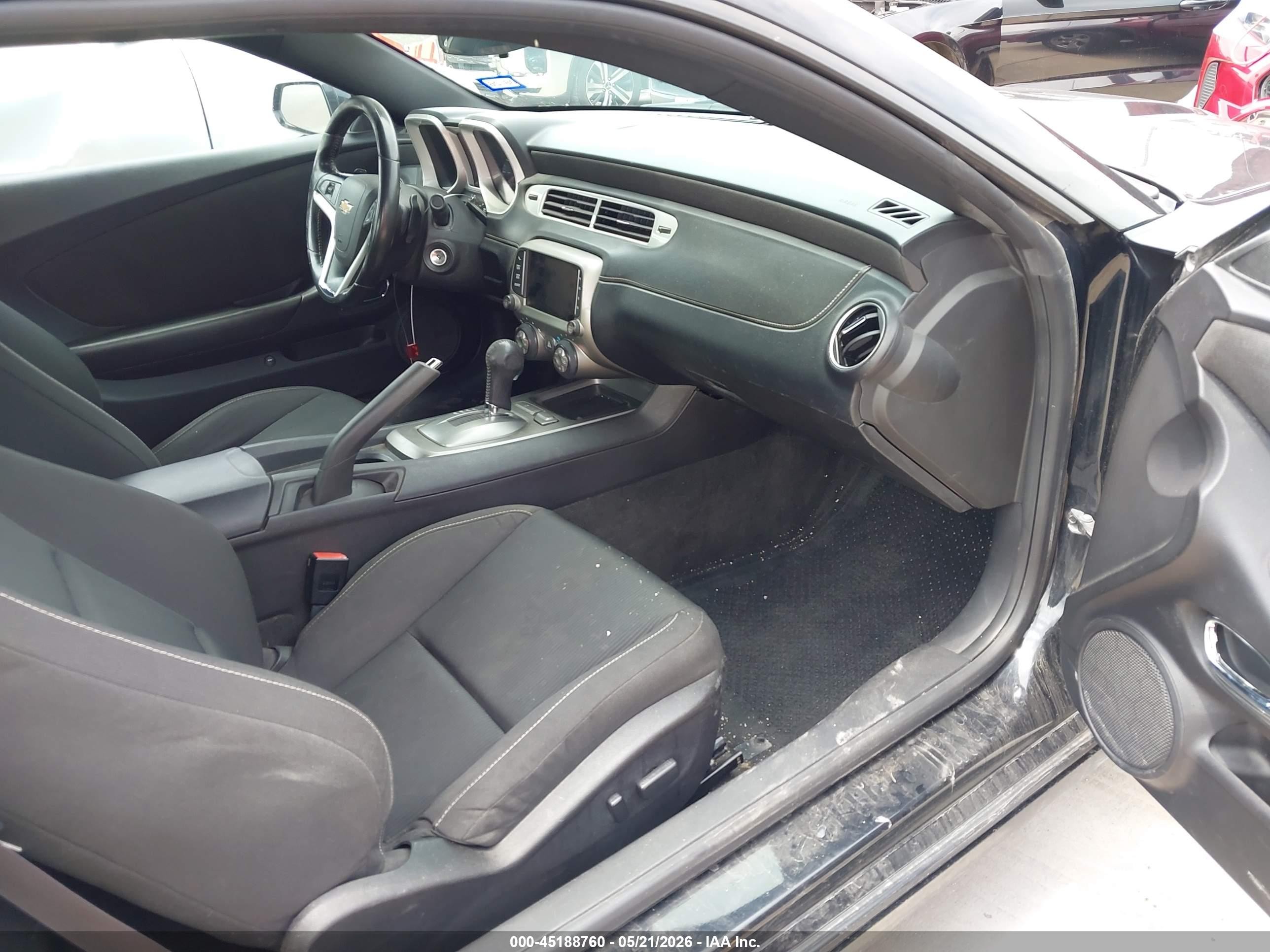 2015 Chevrolet Camaro 1lt Black vin: 2G1FD1E37F9244548