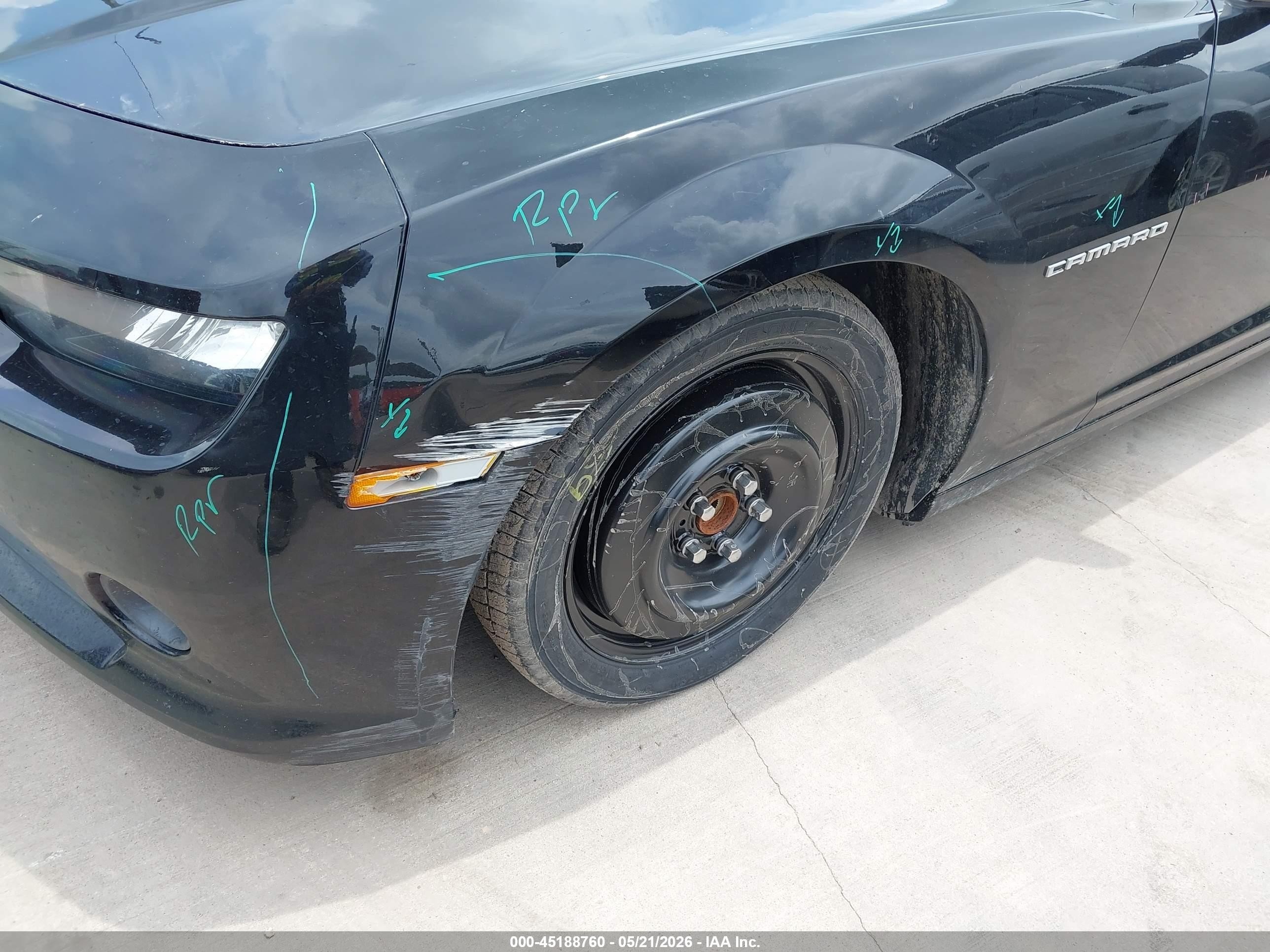 2015 Chevrolet Camaro 1lt Black vin: 2G1FD1E37F9244548