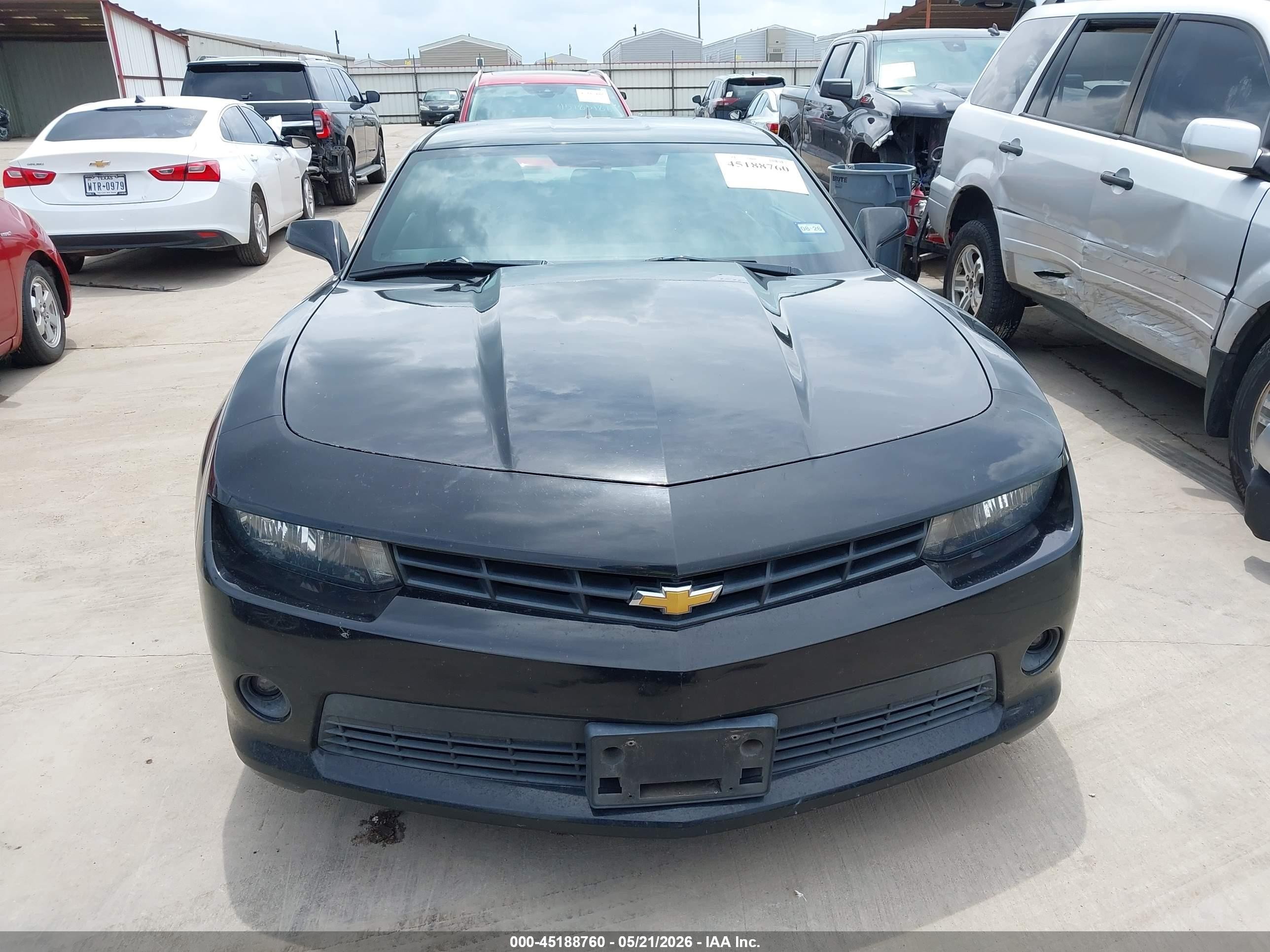 2015 Chevrolet Camaro 1lt Black vin: 2G1FD1E37F9244548