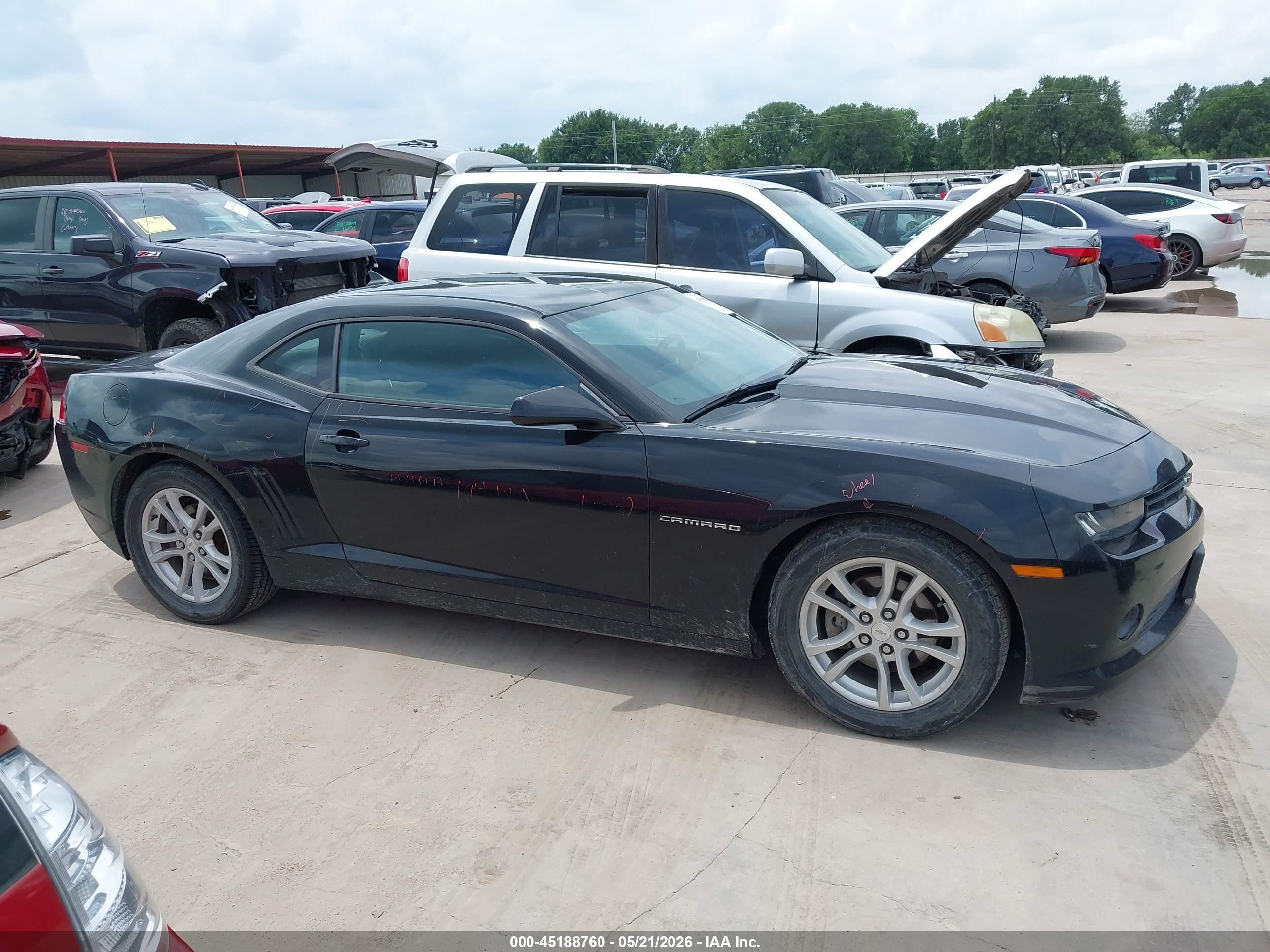 2015 Chevrolet Camaro 1lt Black vin: 2G1FD1E37F9244548