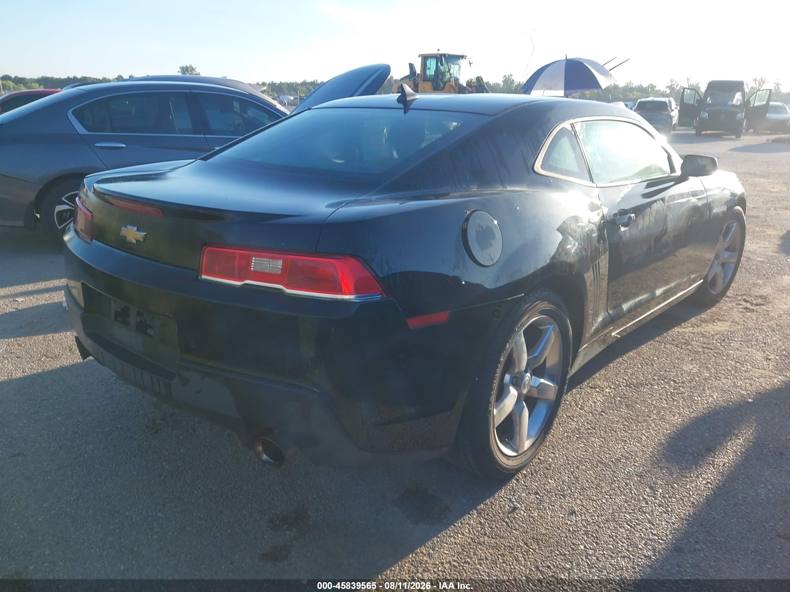 2015 Chevrolet Camaro 1lt Black vin: 2G1FD1E37F9256912