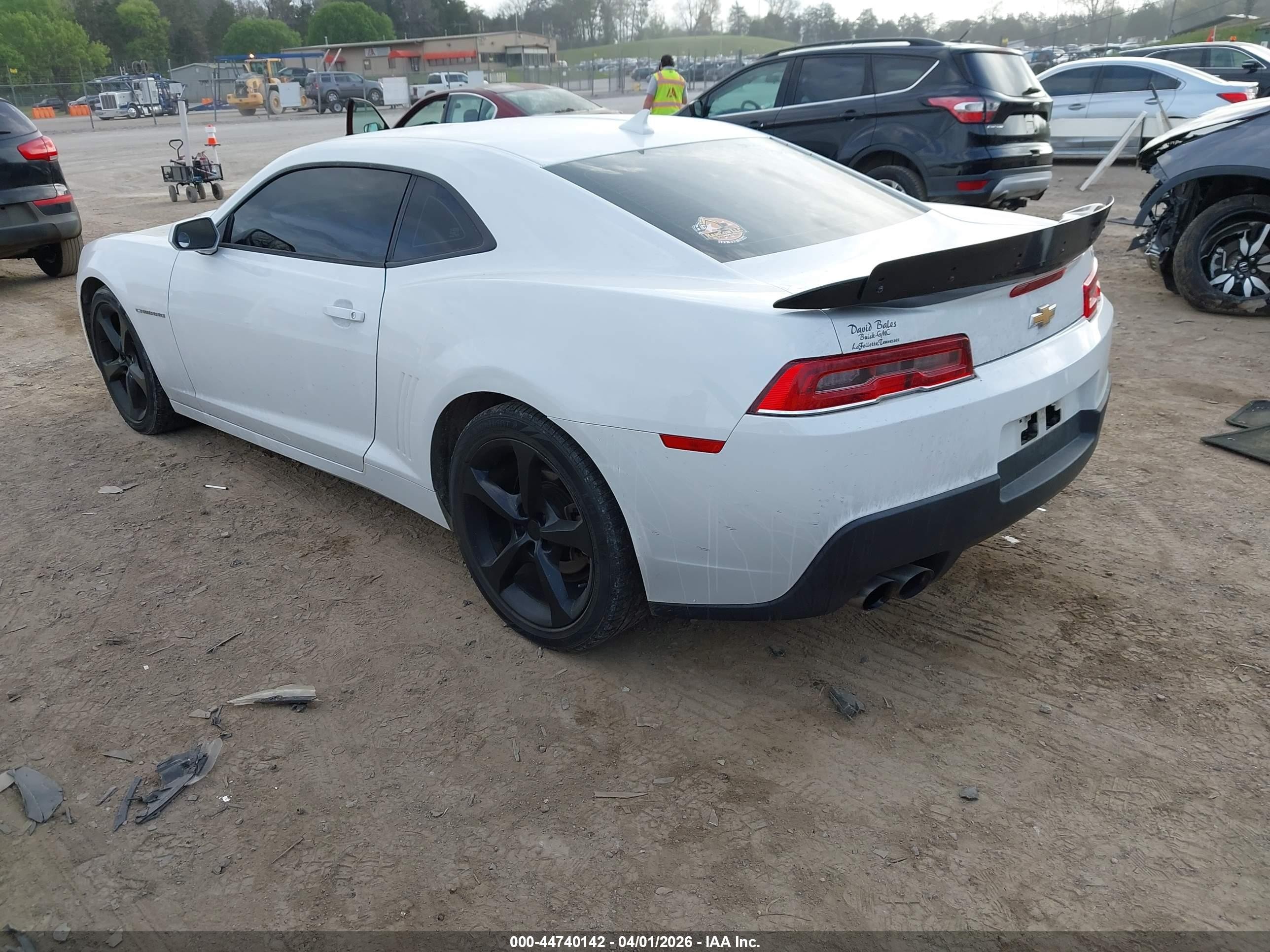 2015 Chevrolet Camaro 1lt White vin: 2G1FD1E37F9259700