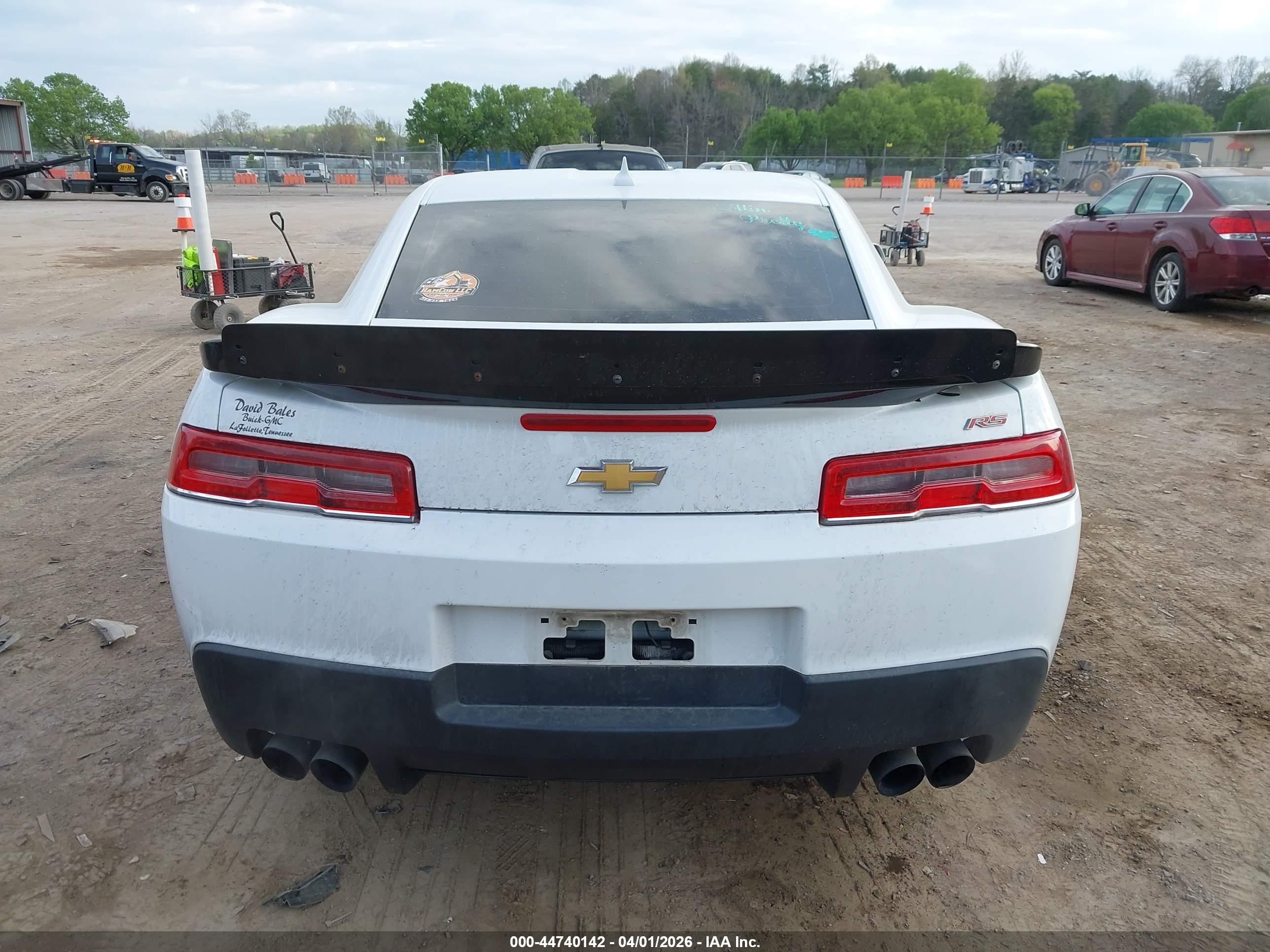 2015 Chevrolet Camaro 1lt White vin: 2G1FD1E37F9259700